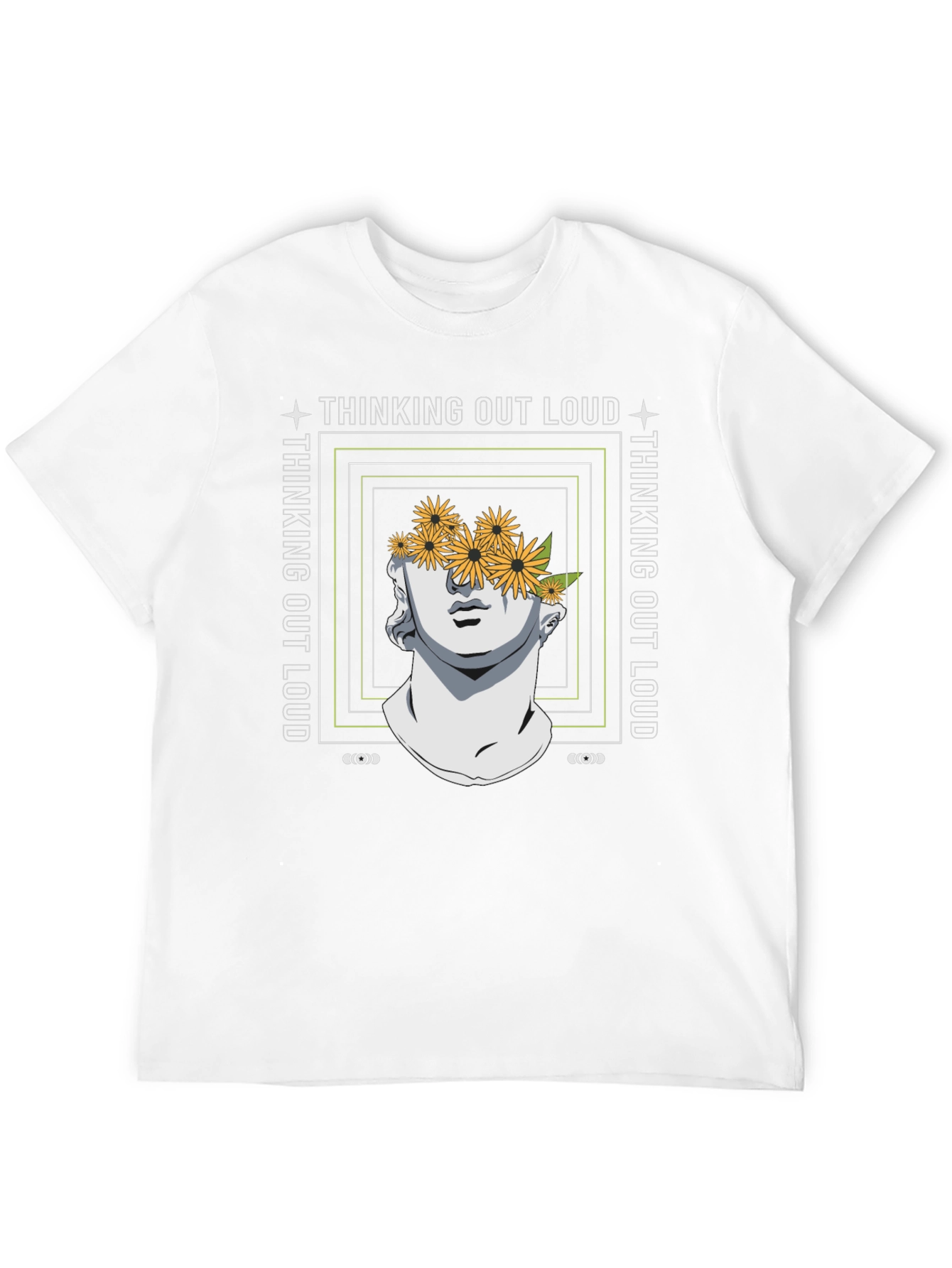 Thinking Out Loud Statue Graphic Tee