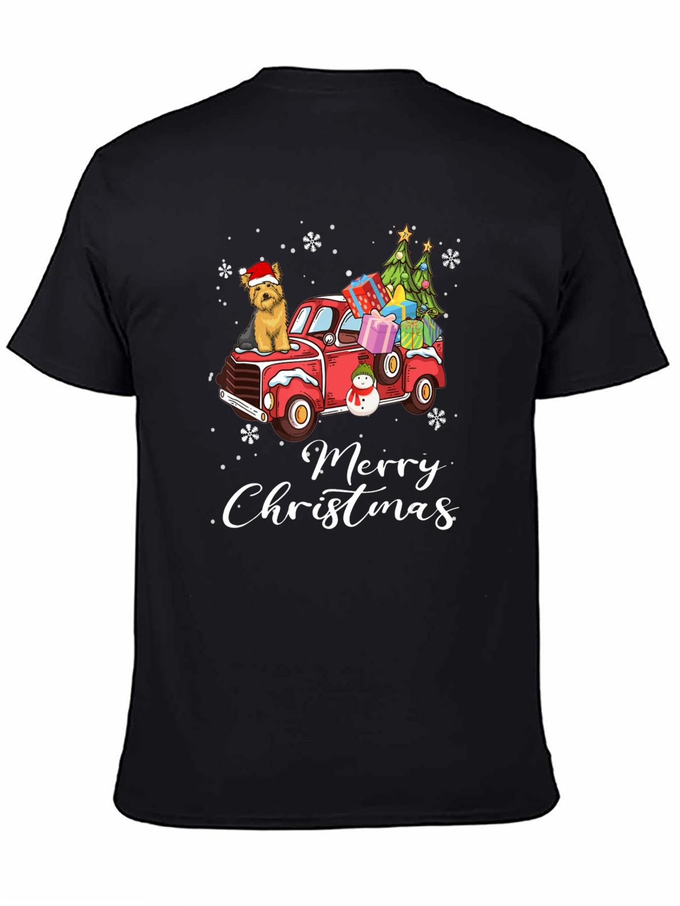 Merry Christmas Dog Truck T-Shirt