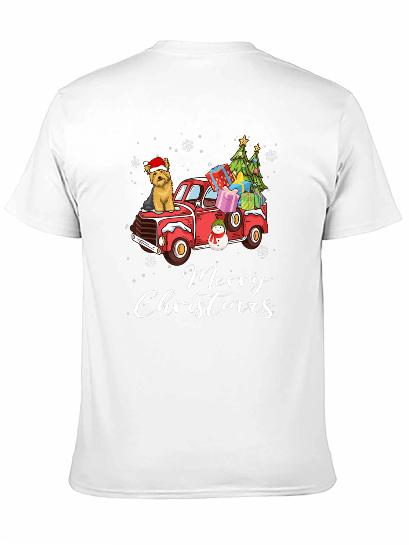 Merry Christmas Dog Truck T-Shirt