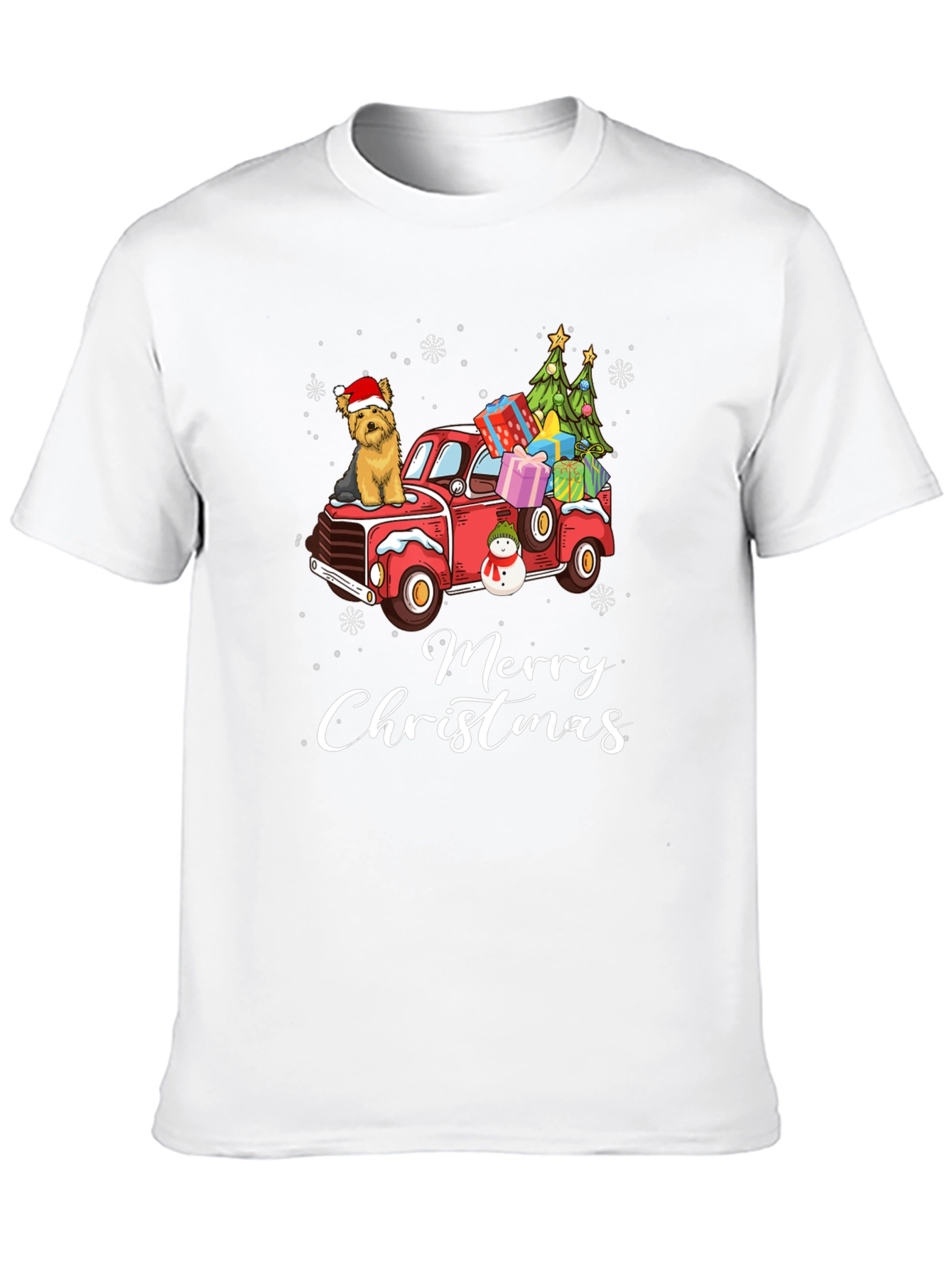 Merry Christmas Dog Truck T-Shirt