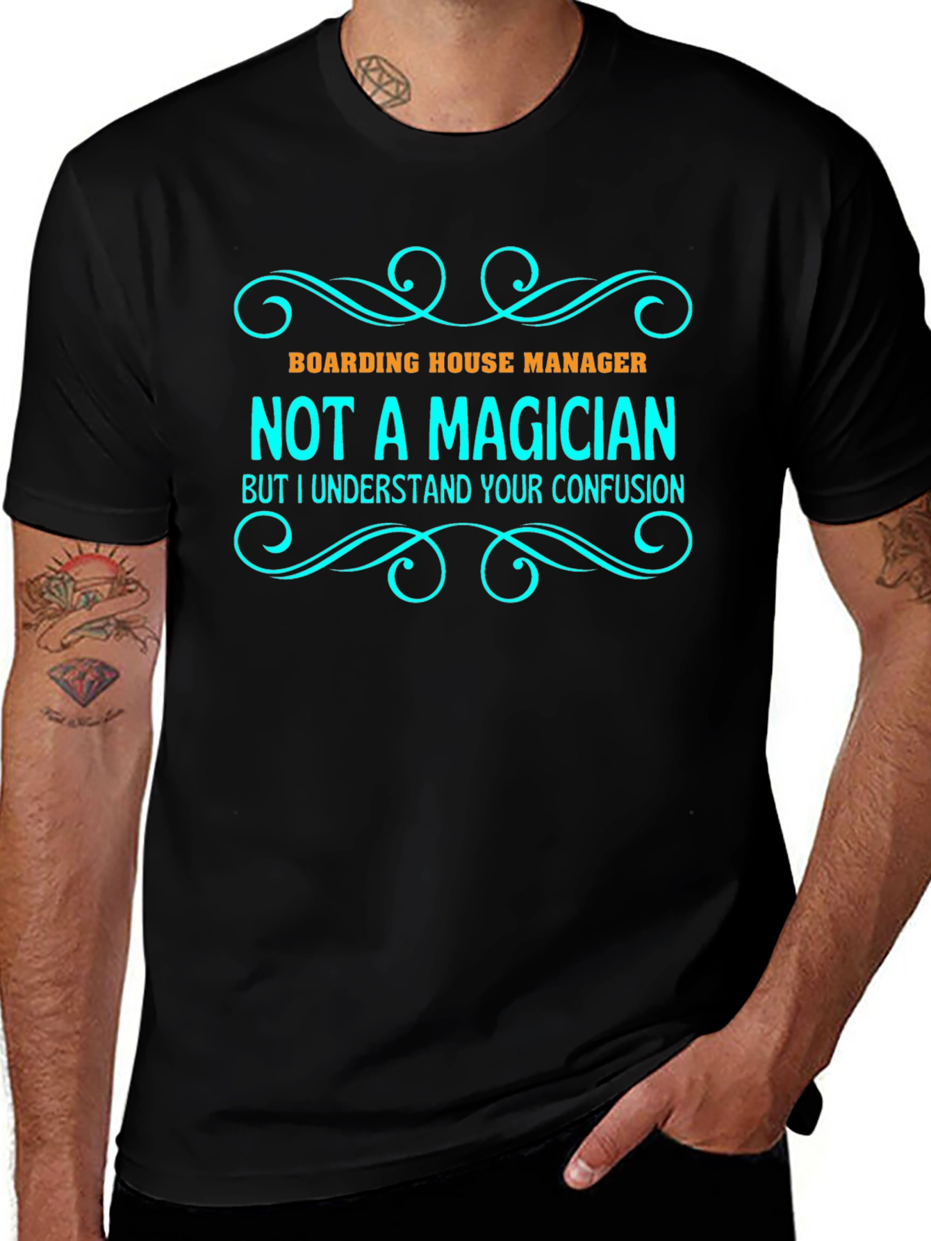 Boarding House Manager T-Shirt: Not a Magician Tee