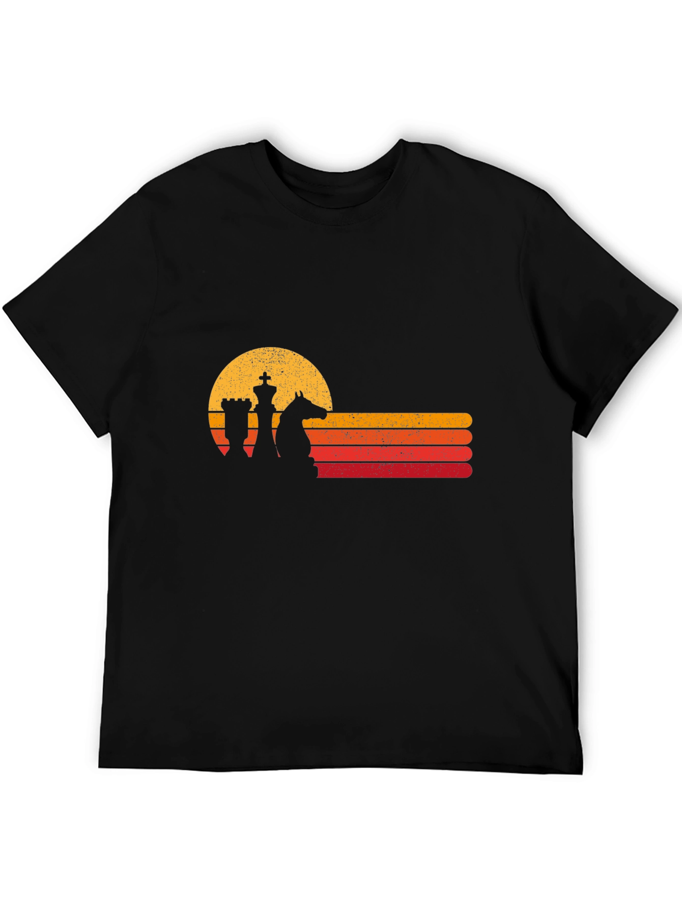 Retro Chess Sunset Graphic Tee