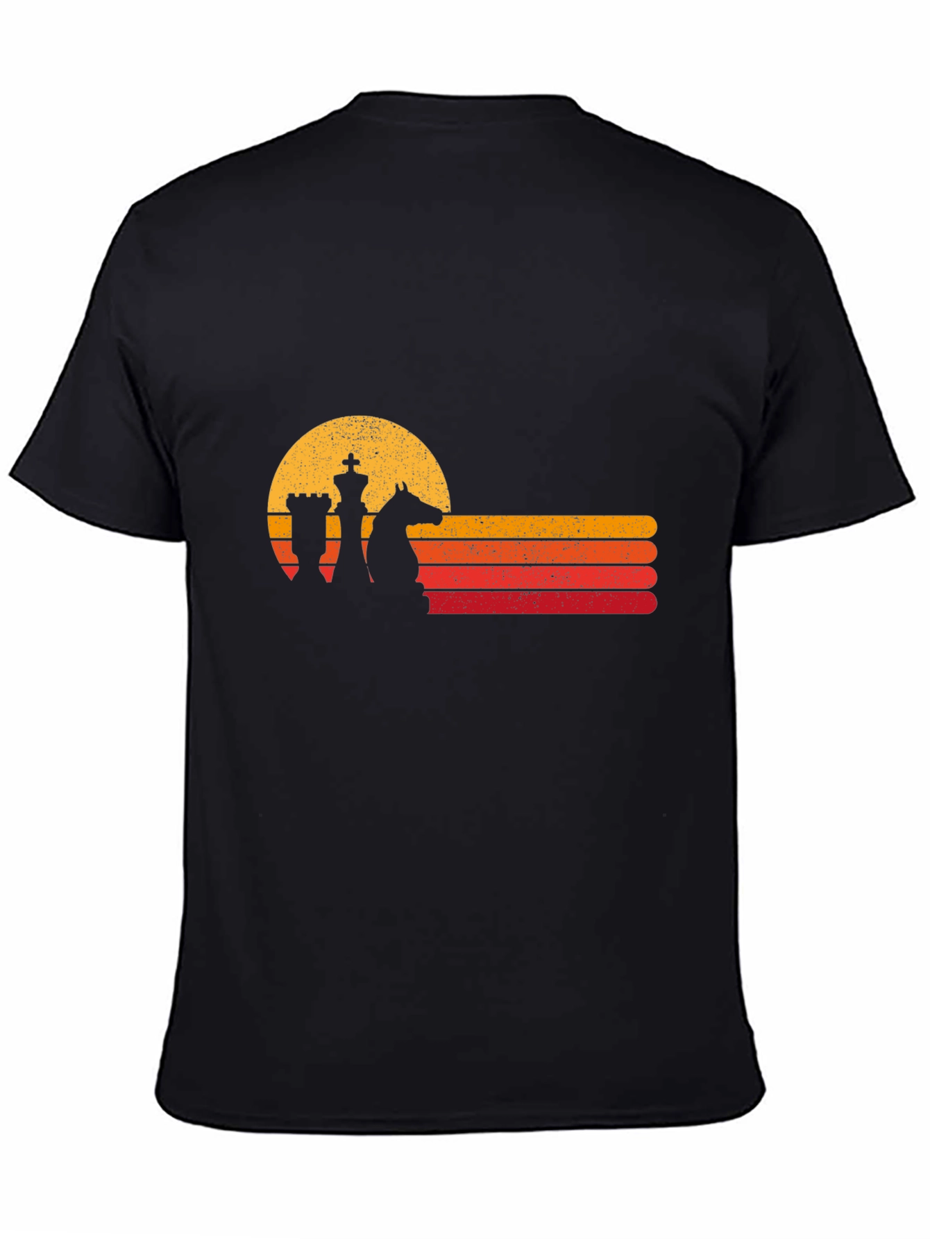 Retro Chess Sunset Graphic Tee