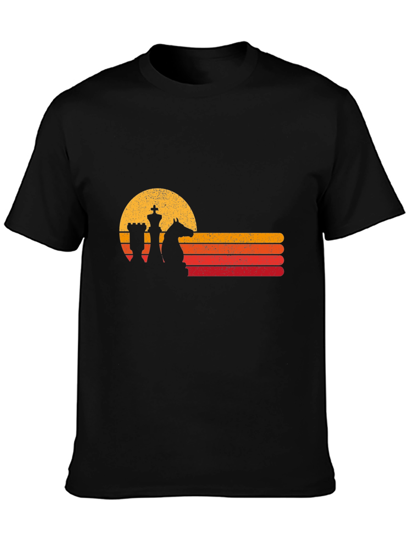 Retro Chess Sunset Graphic Tee