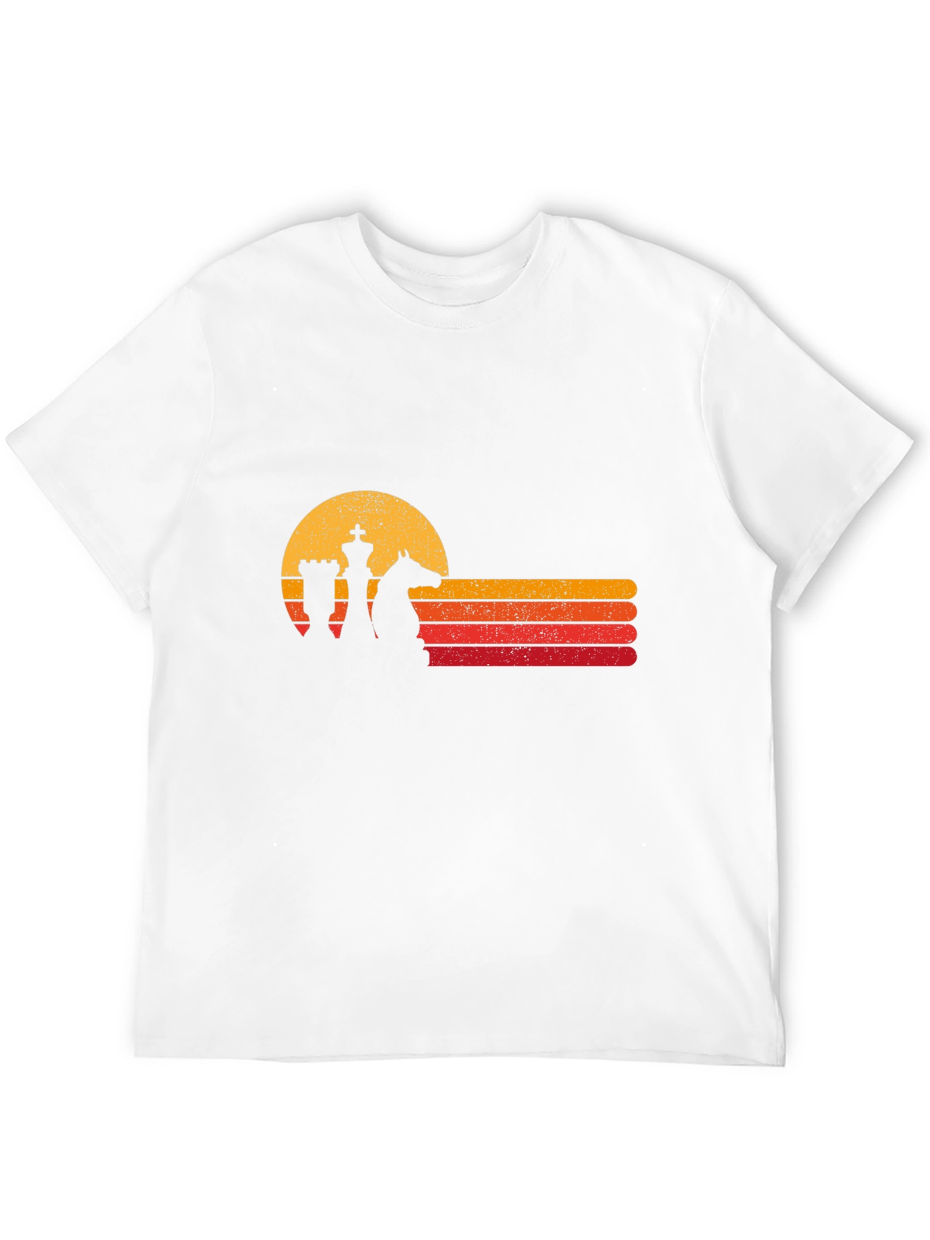 Retro Chess Sunset Graphic Tee
