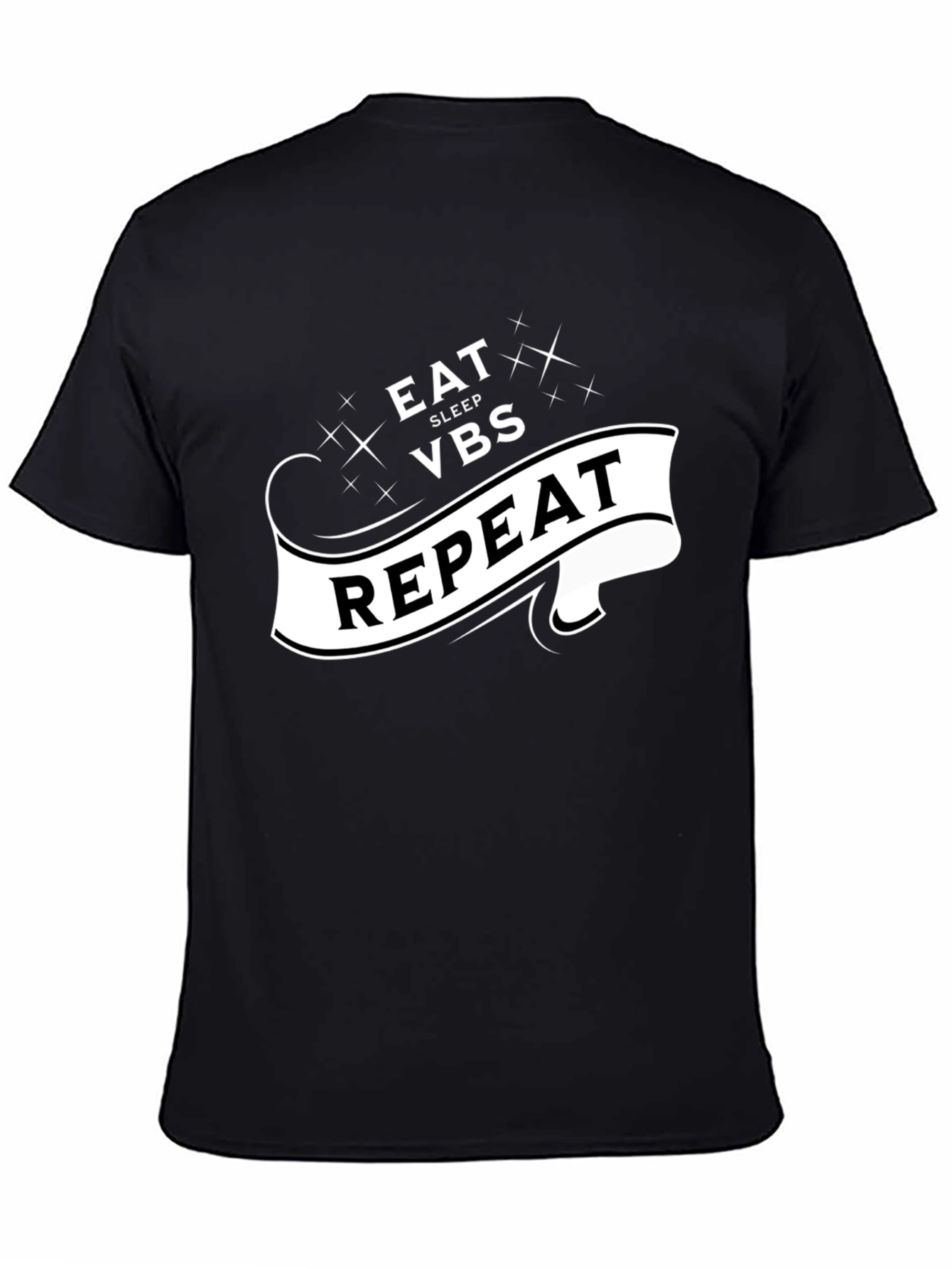 Eat Sleep VBS Repeat Black T-Shirt