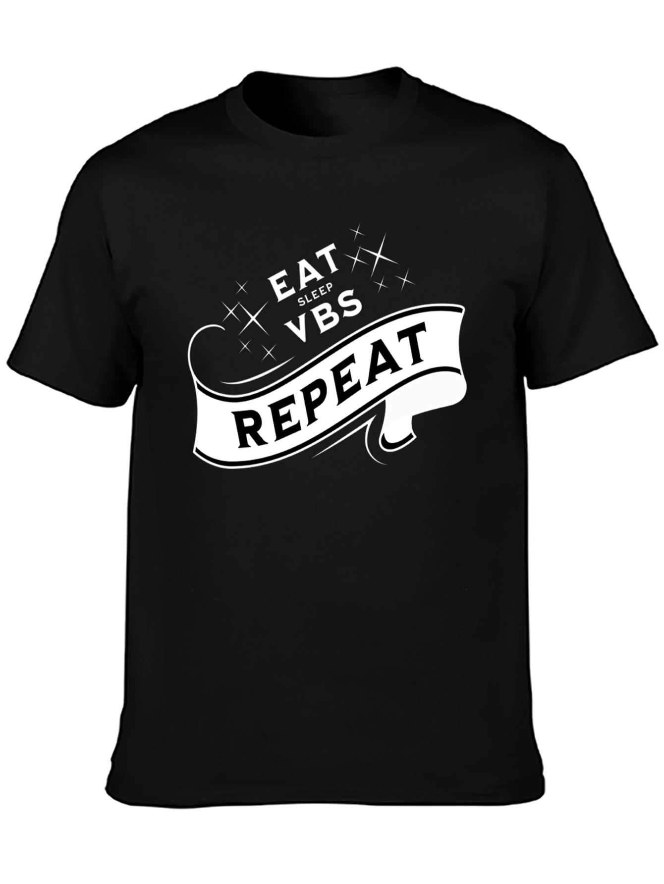 Eat Sleep VBS Repeat Black T-Shirt