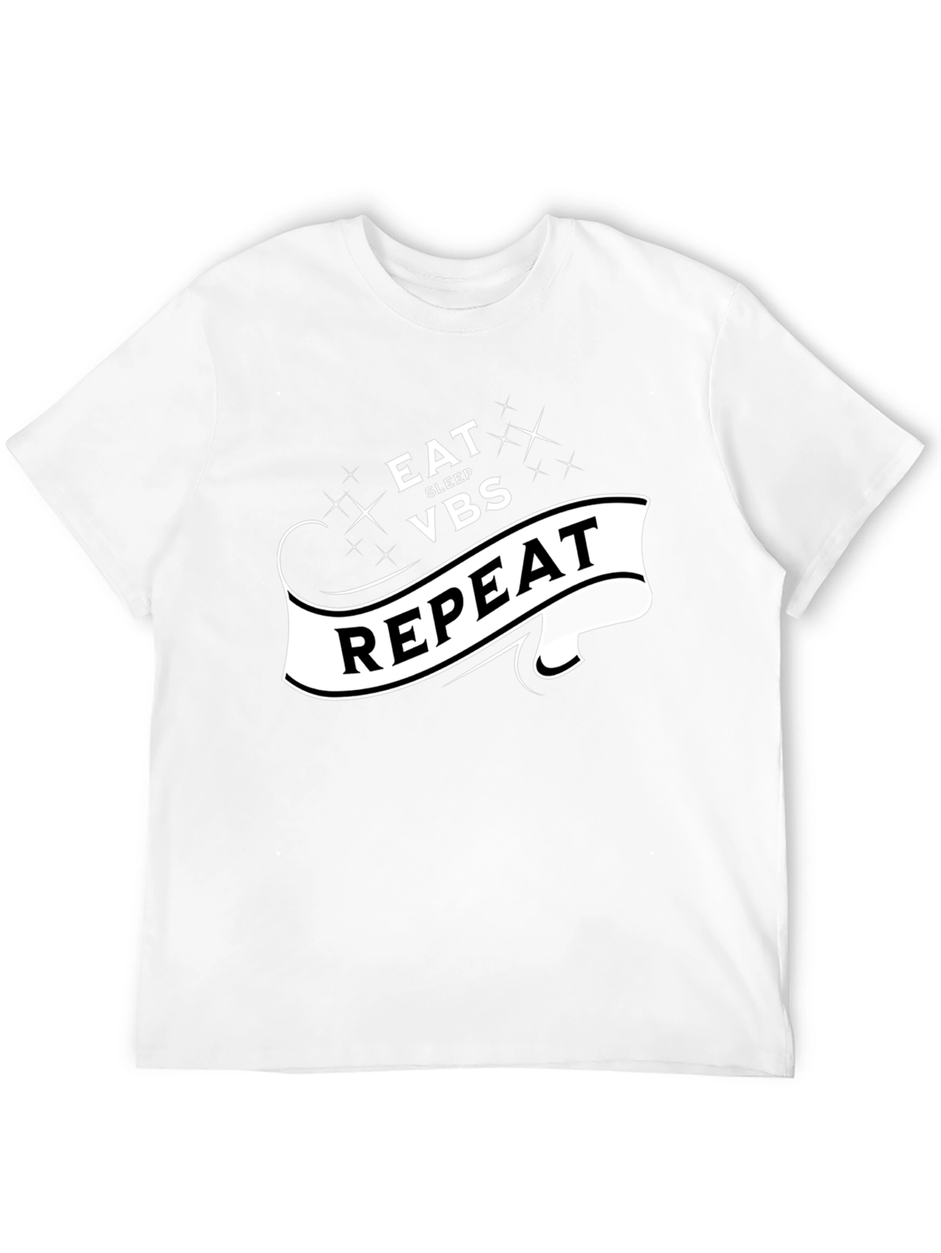 Eat Sleep VBS Repeat Black T-Shirt