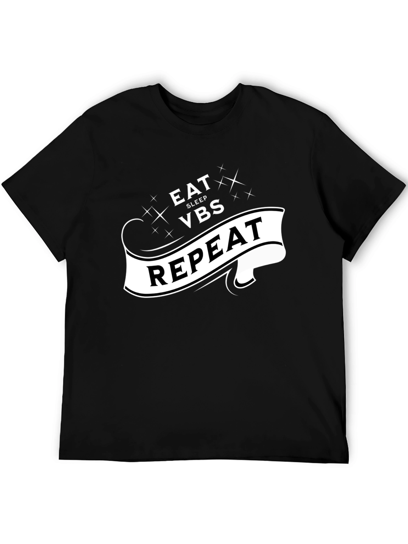 Eat Sleep VBS Repeat Black T-Shirt