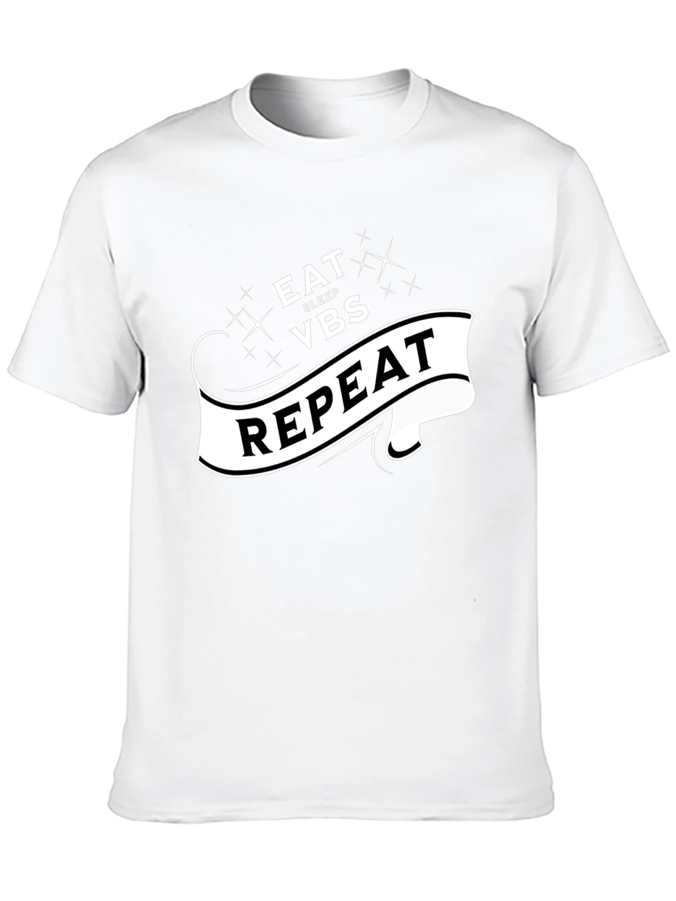 Eat Sleep VBS Repeat Black T-Shirt