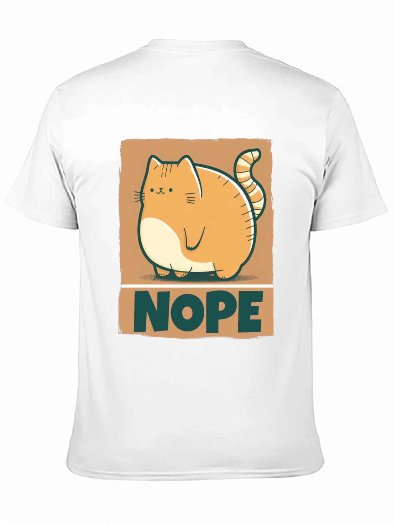 Nope Cat Graphic Tee - Funny Cat Lover Shirt