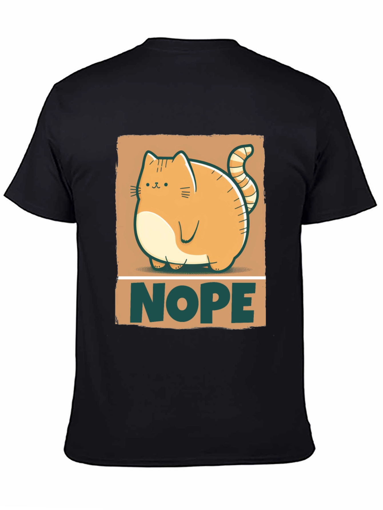 Nope Cat Graphic Tee - Funny Cat Lover Shirt