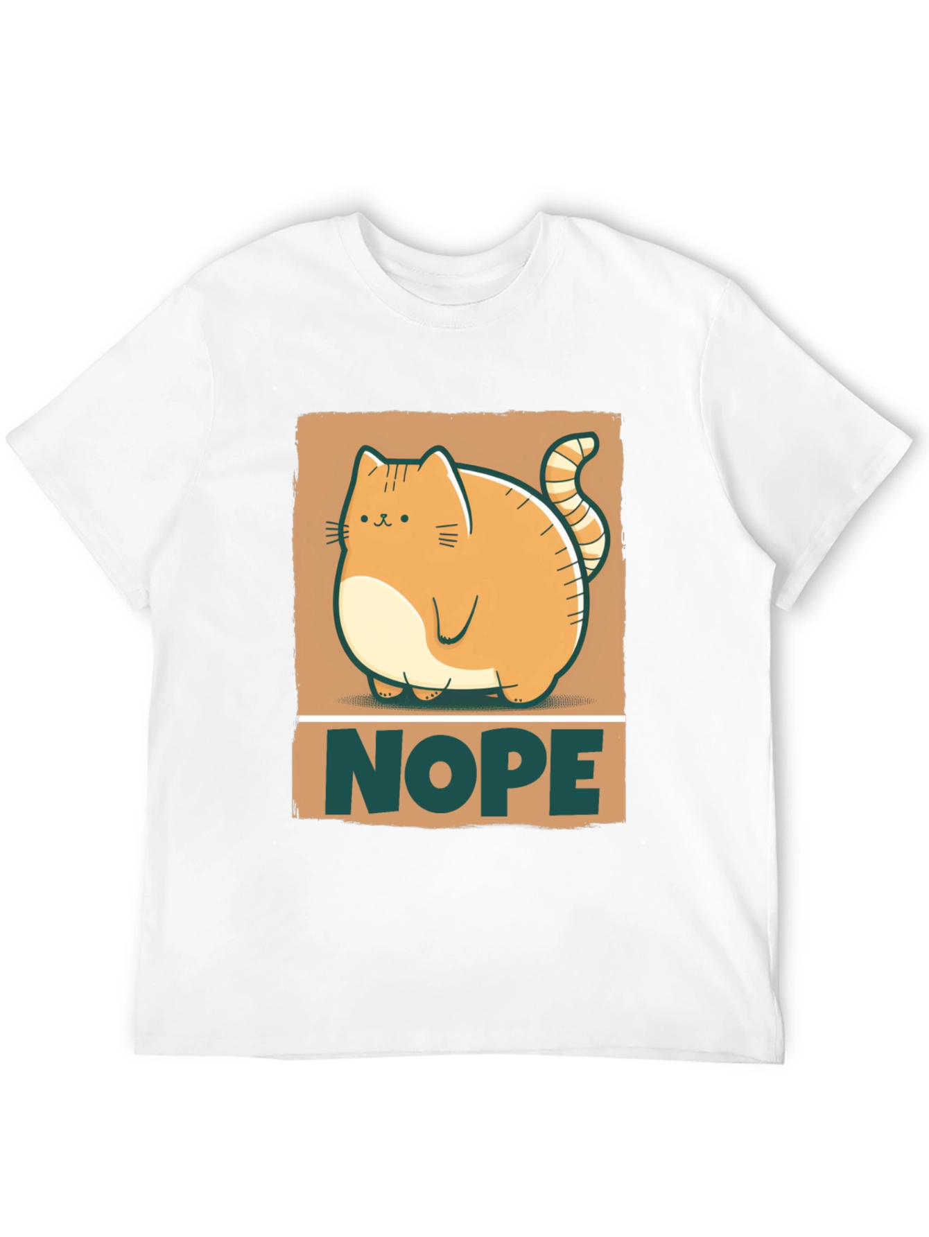 Nope Cat Graphic Tee - Funny Cat Lover Shirt