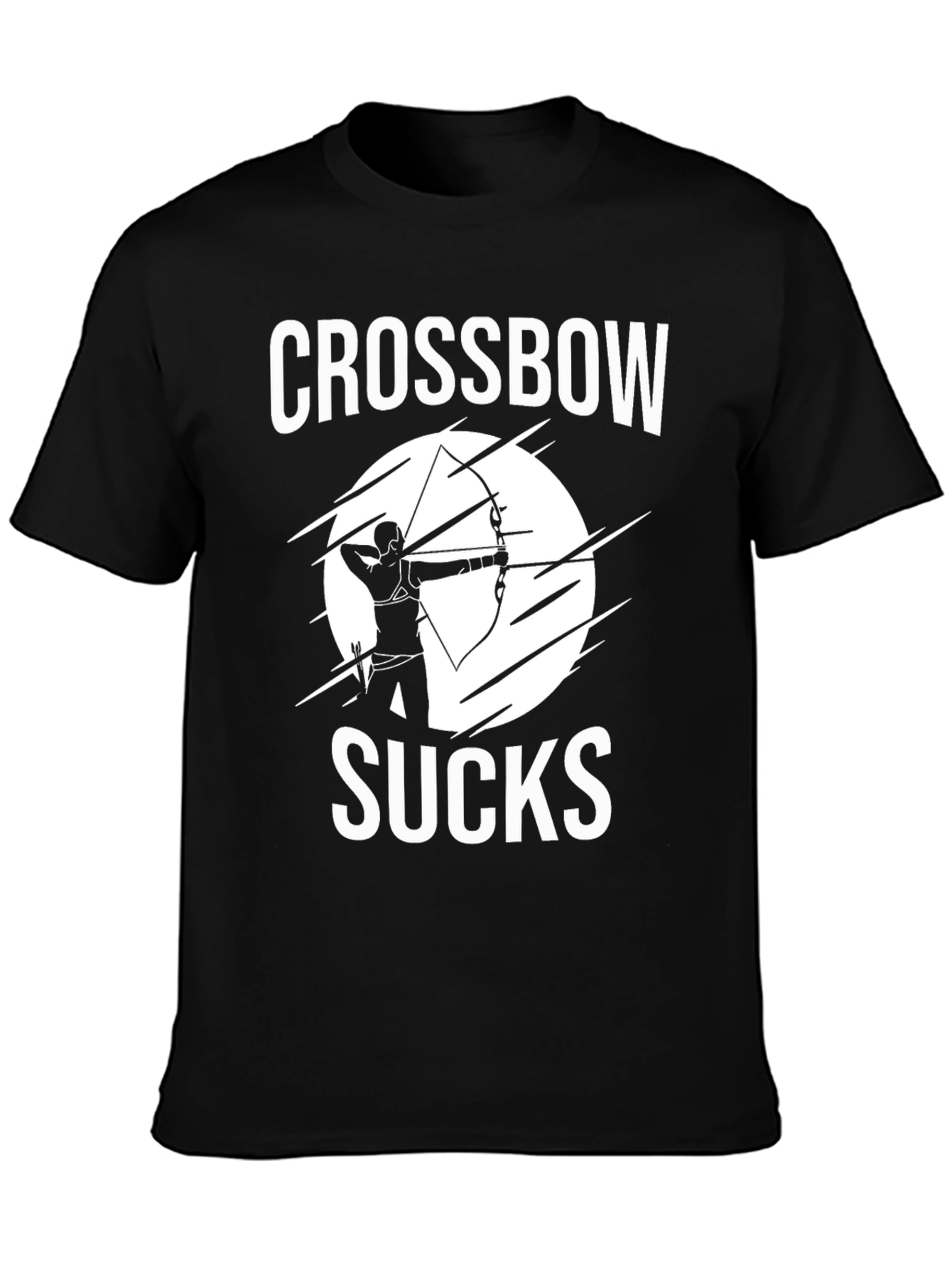 Crossbow Sucks T-Shirt - Archery Humor Tee
