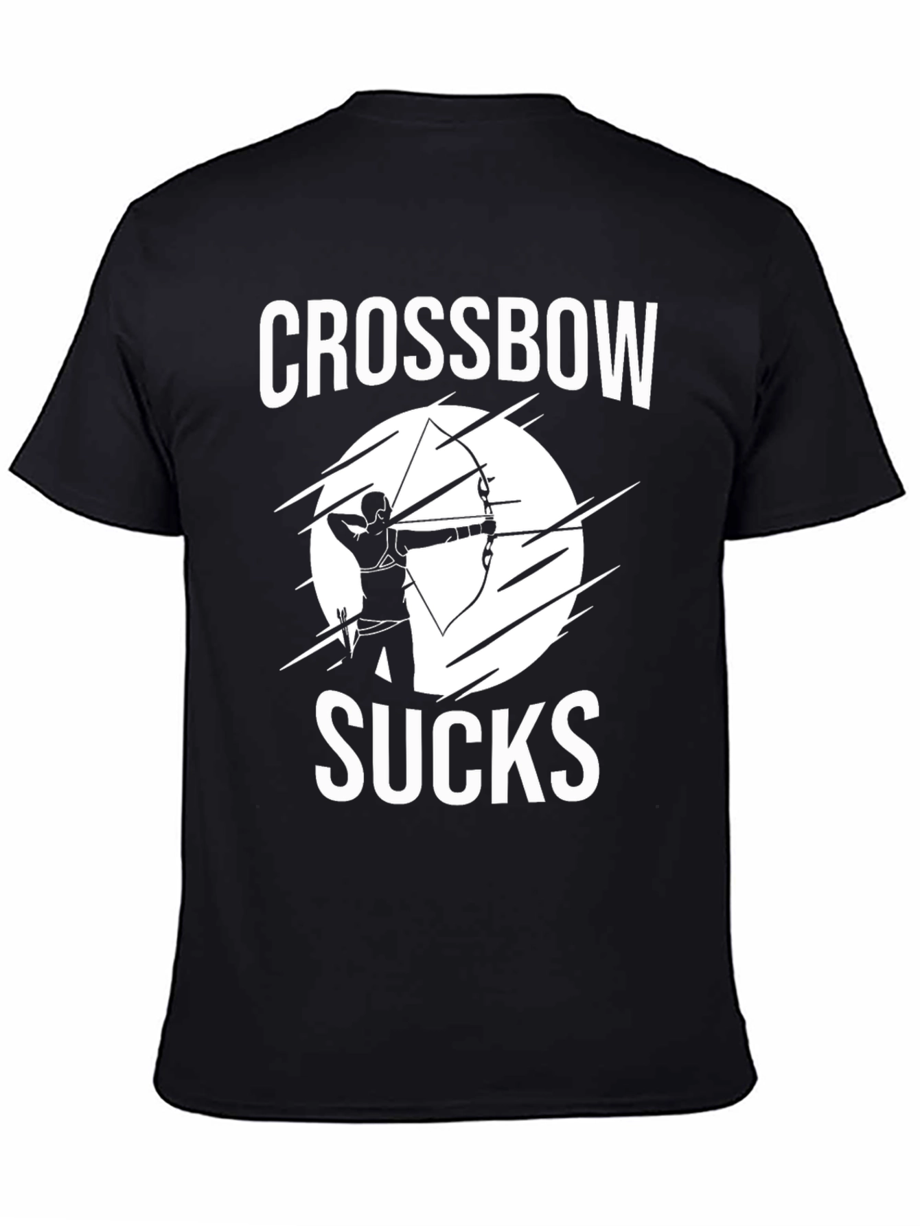Crossbow Sucks T-Shirt - Archery Humor Tee