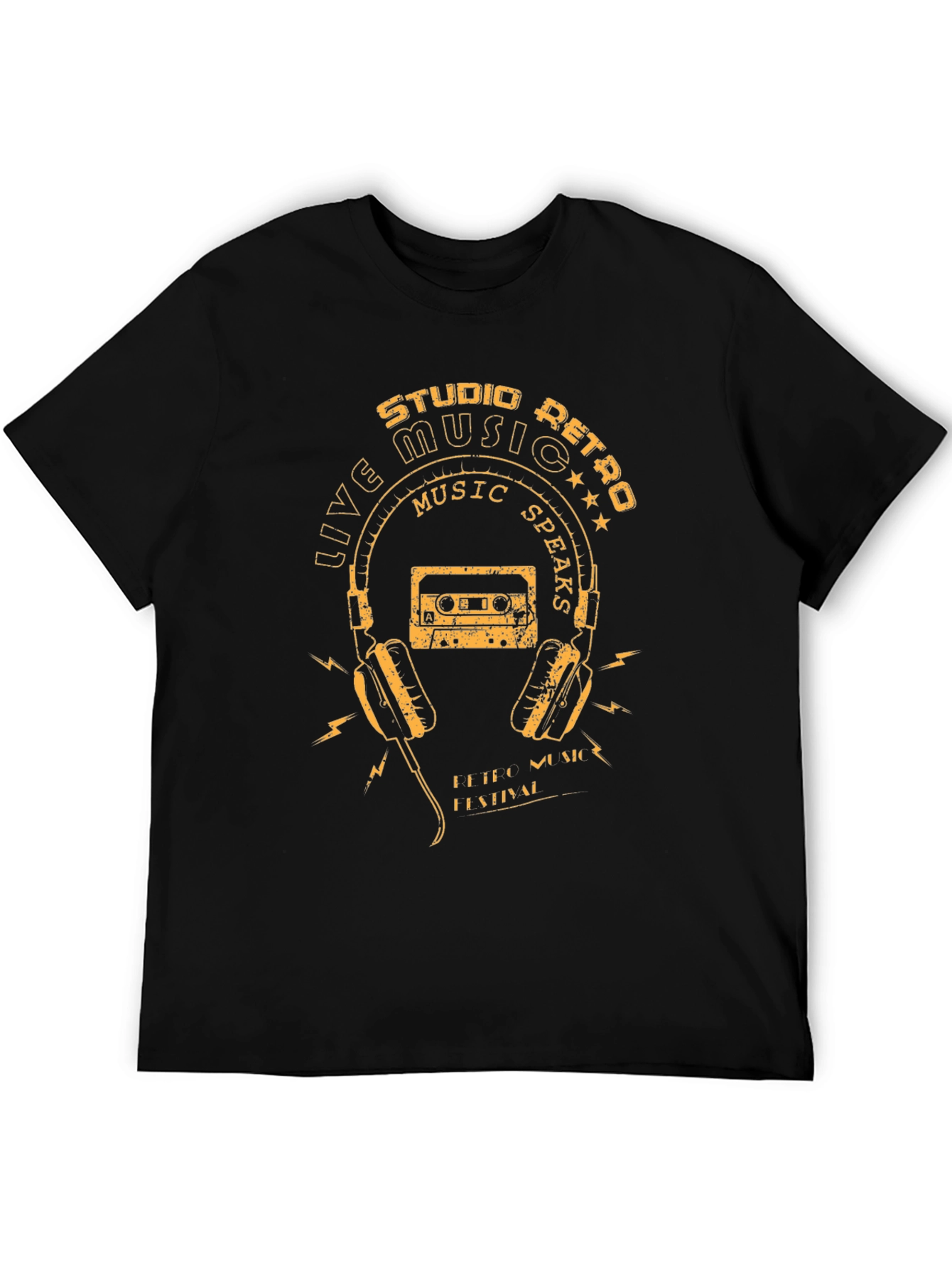 Retro Music T-Shirt - Studio Live Festival Style Tee
