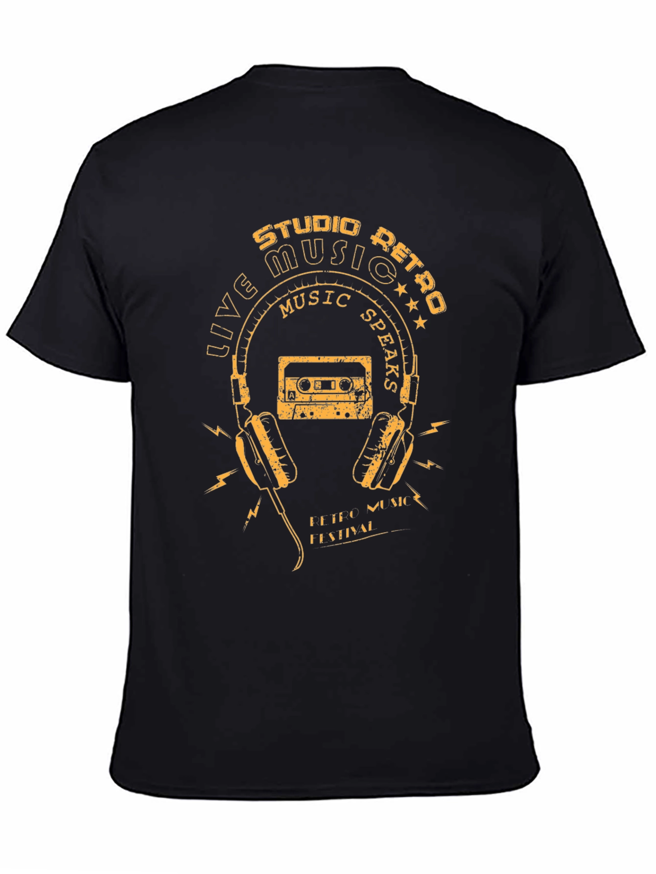 Retro Music T-Shirt - Studio Live Festival Style Tee