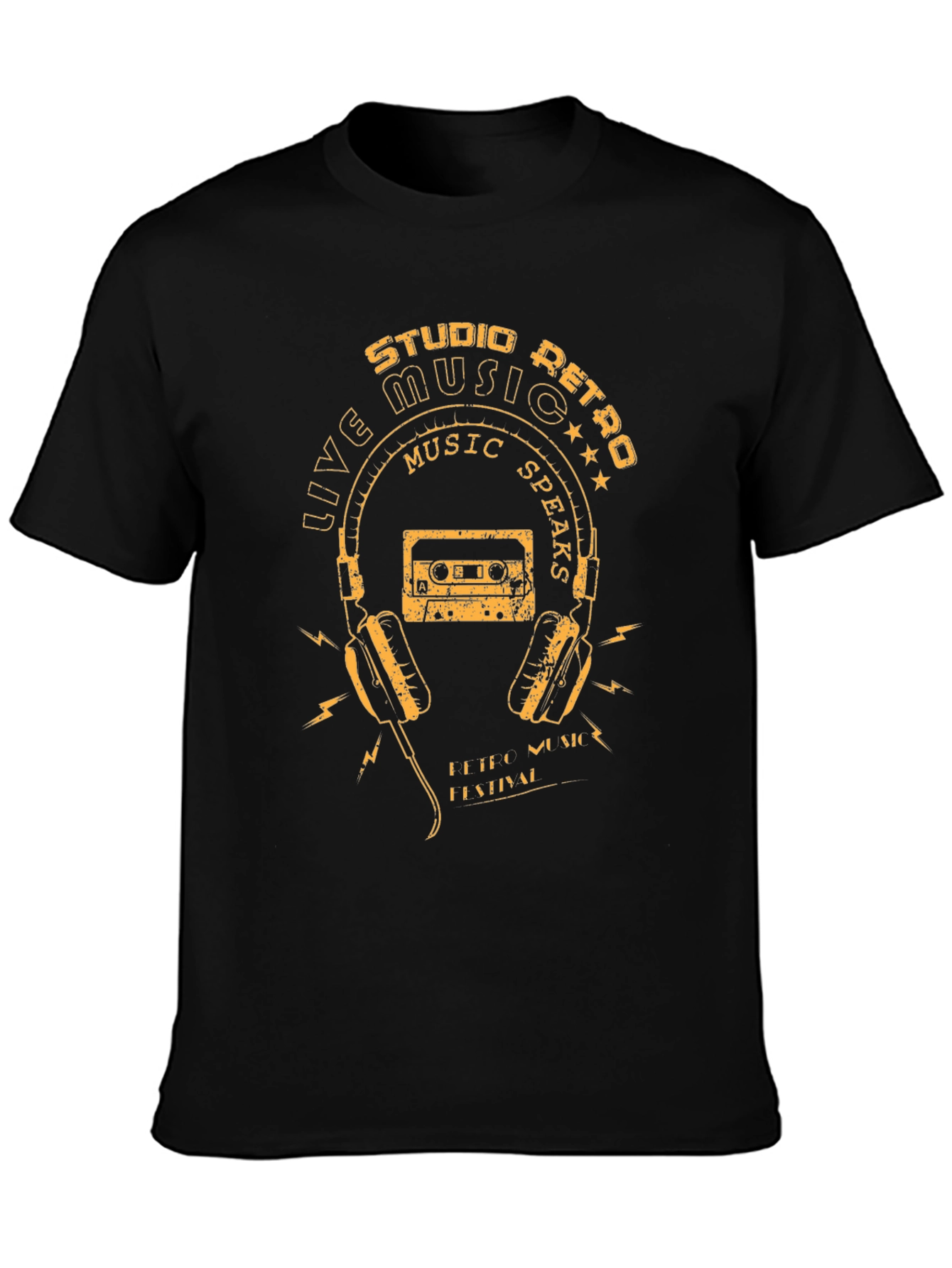 Retro Music T-Shirt - Studio Live Festival Style Tee