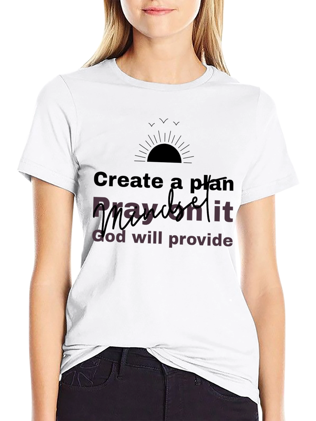 Inspirational Graphic T-Shirt - Create a Plan