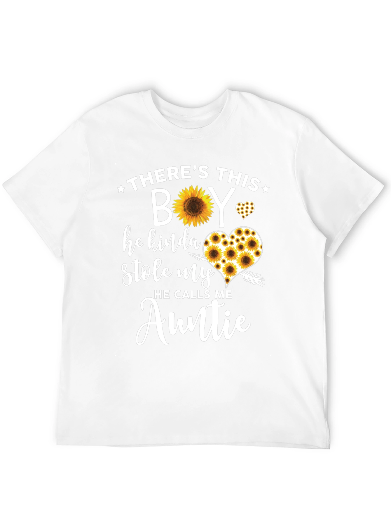 Sunflower Auntie T-Shirt - Theres This Boy