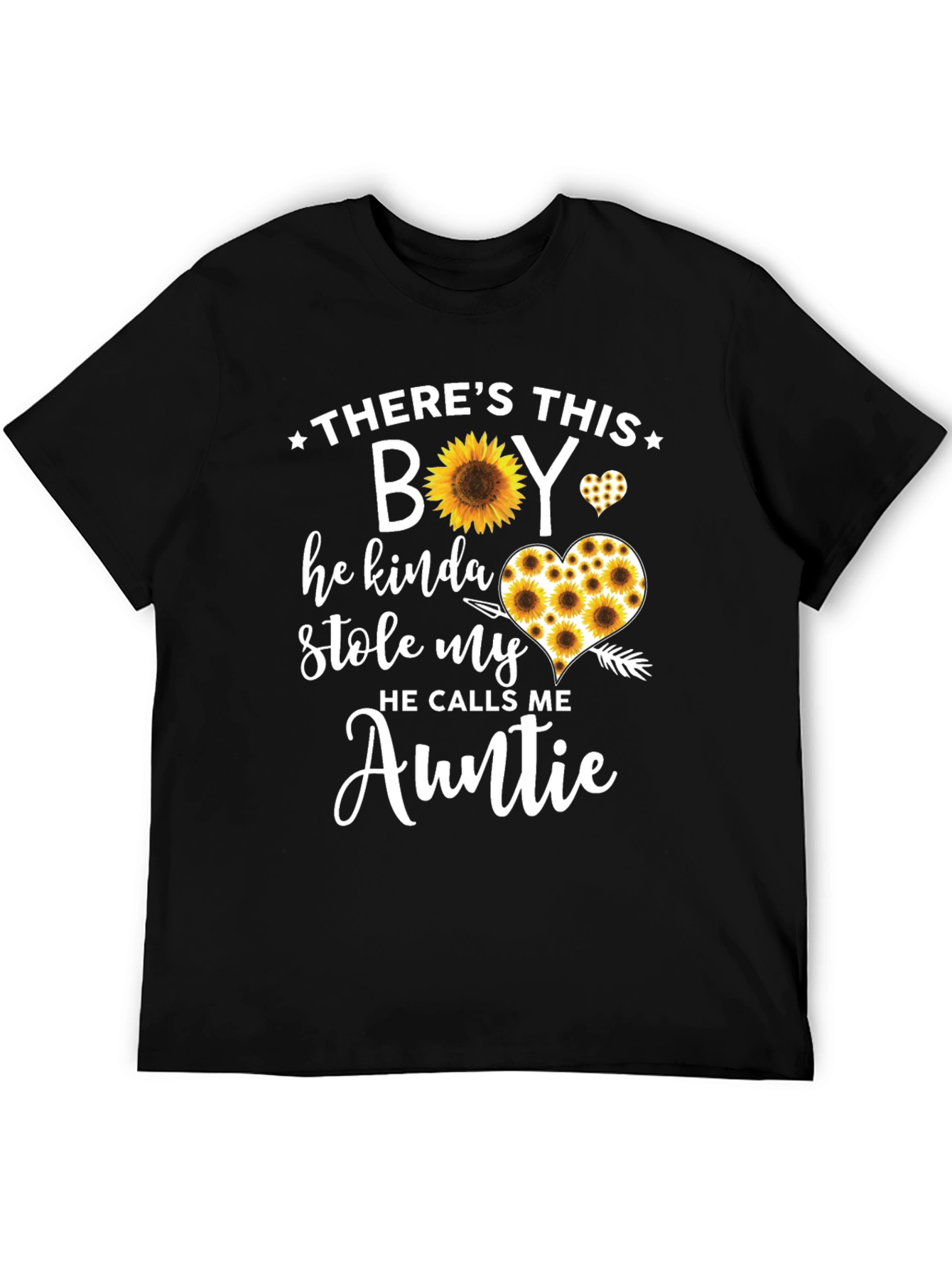 Sunflower Auntie T-Shirt - Theres This Boy
