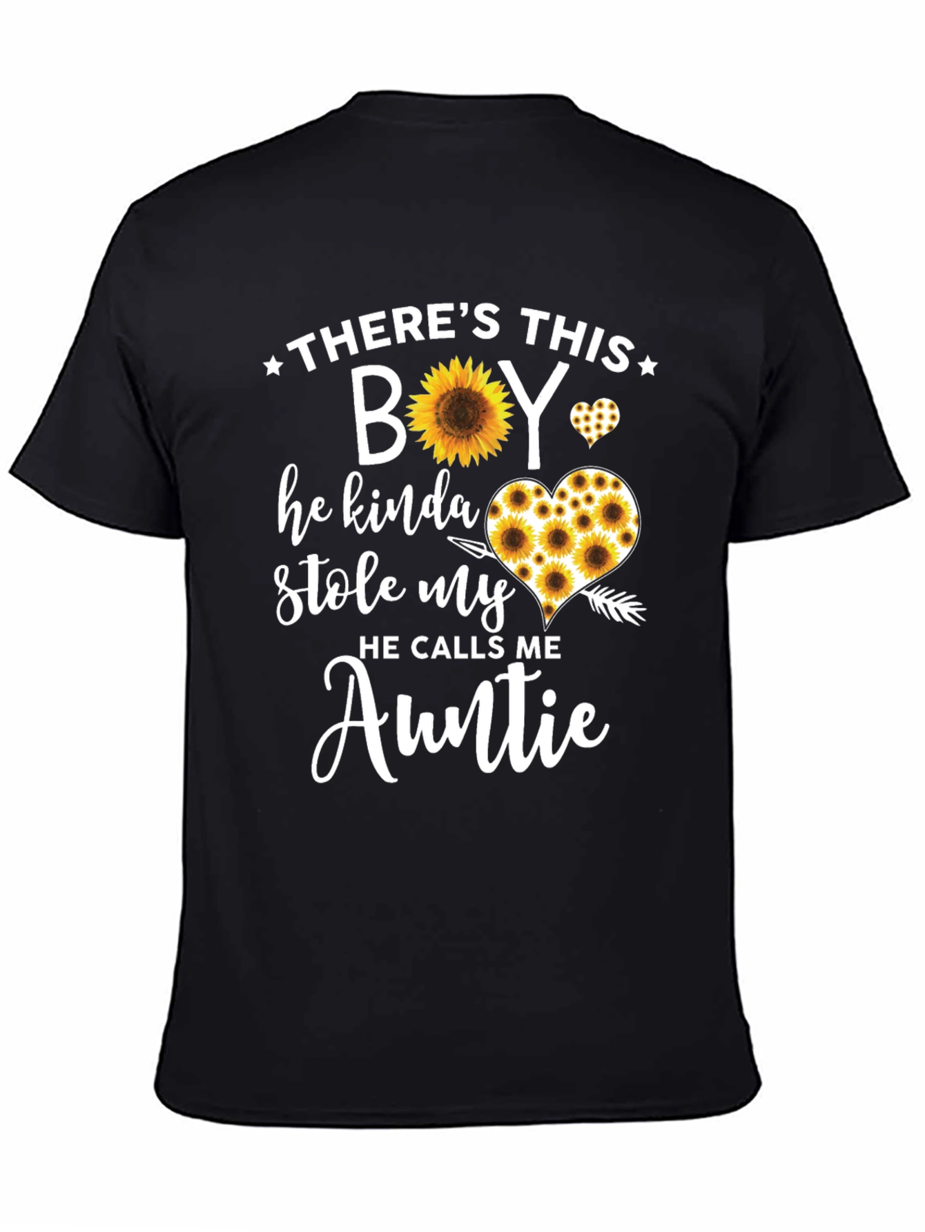 Sunflower Auntie T-Shirt - Theres This Boy