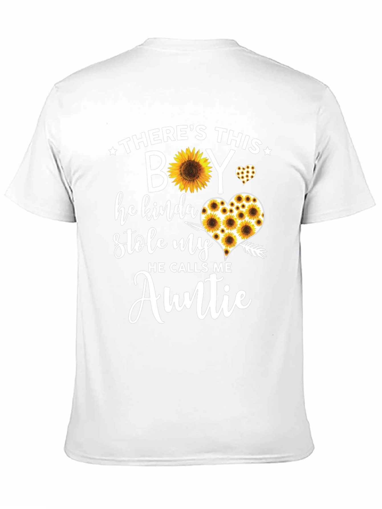 Sunflower Auntie T-Shirt - Theres This Boy