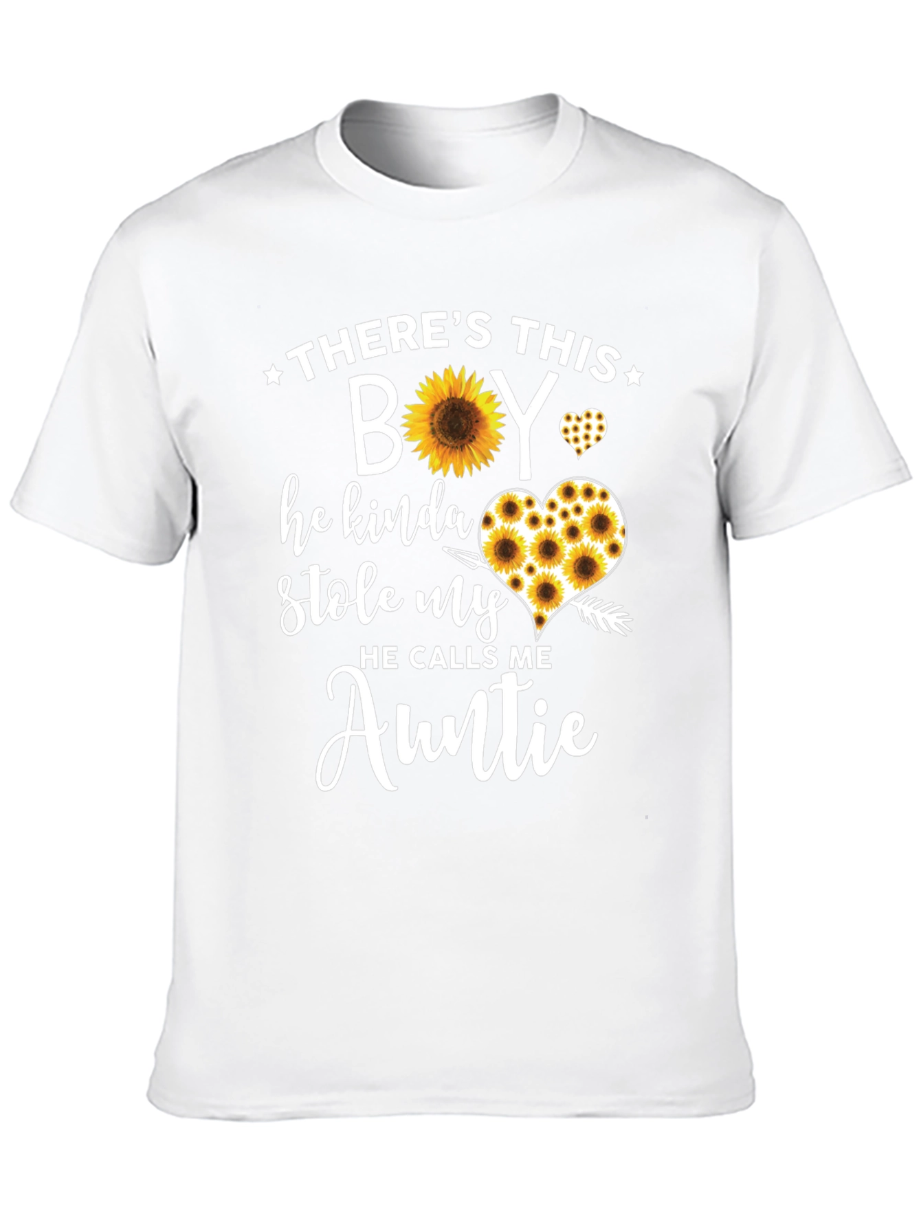 Sunflower Auntie T-Shirt - Theres This Boy