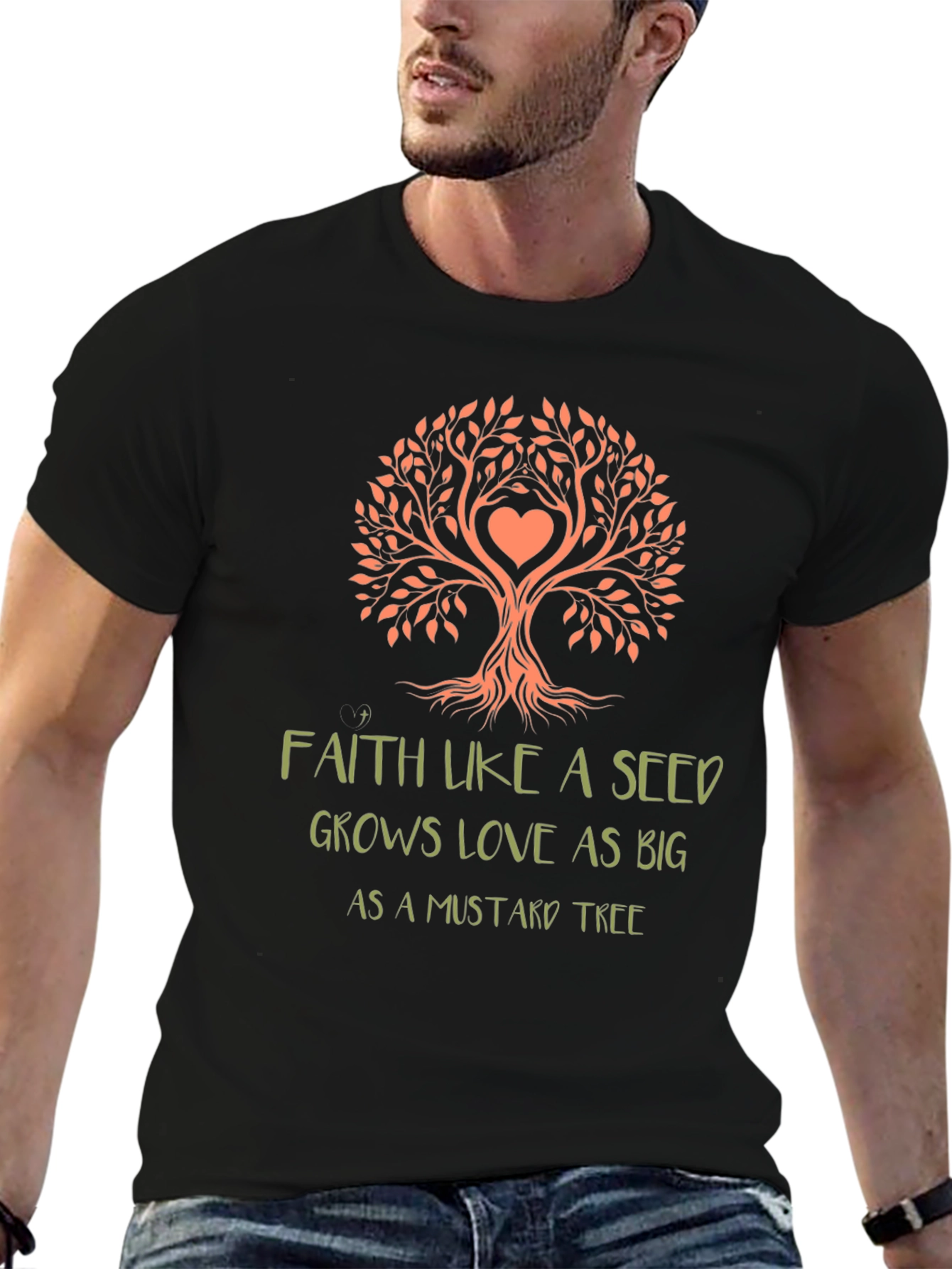 Faith Like A Seed Tree Graphic T-Shirt