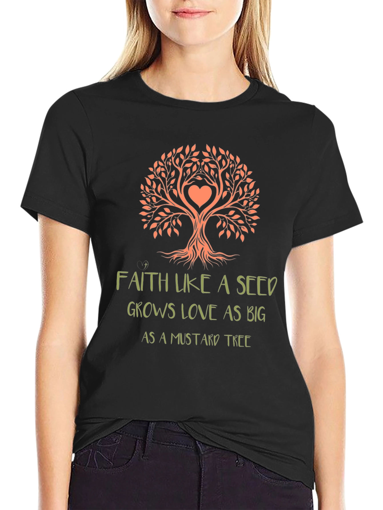 Faith Like A Seed Tree Graphic T-Shirt