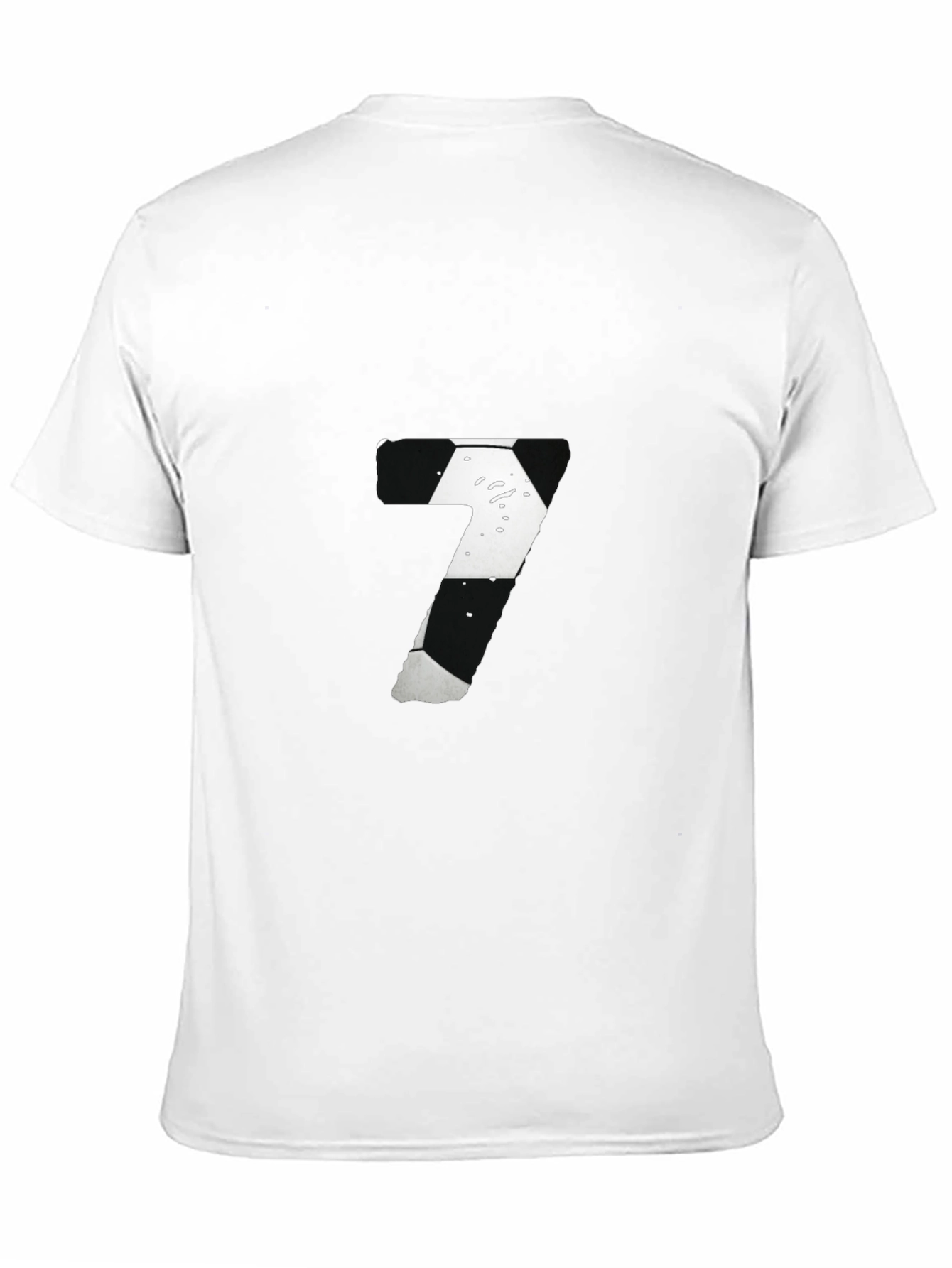 Number 7 Graphic Tee - Black
