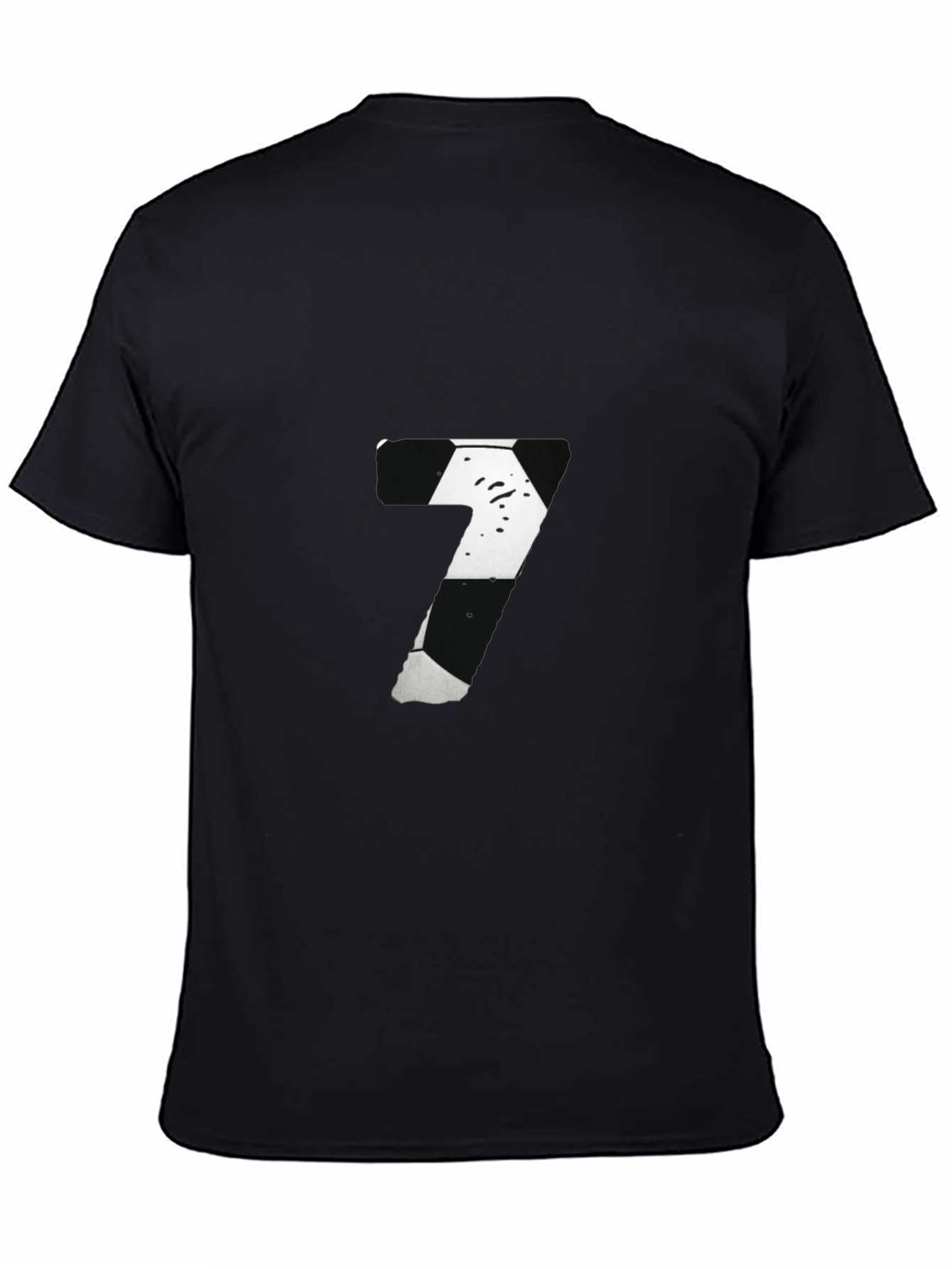 Number 7 Graphic Tee - Black