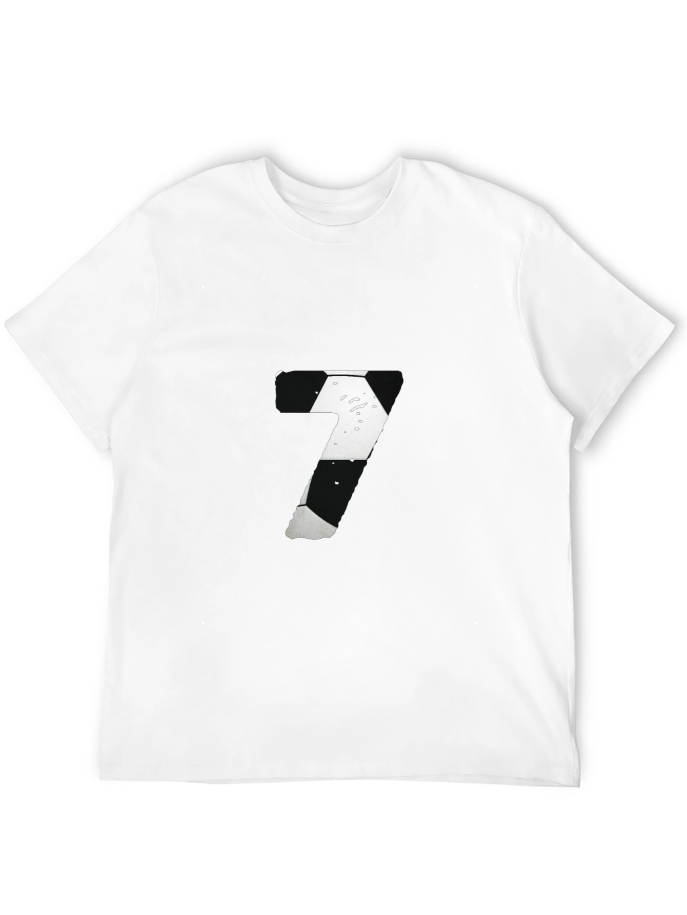 Number 7 Graphic Tee - Black