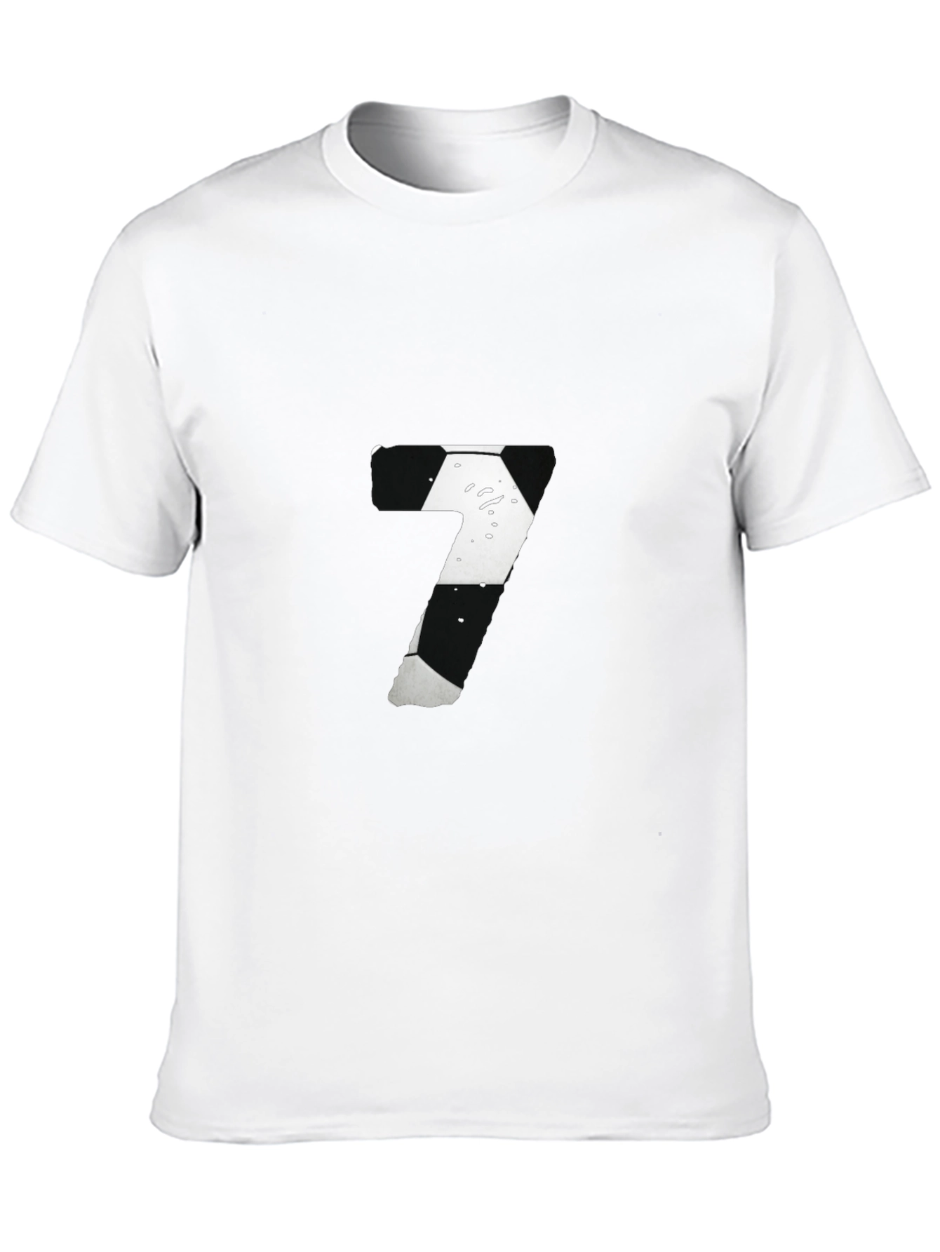 Number 7 Graphic Tee - Black