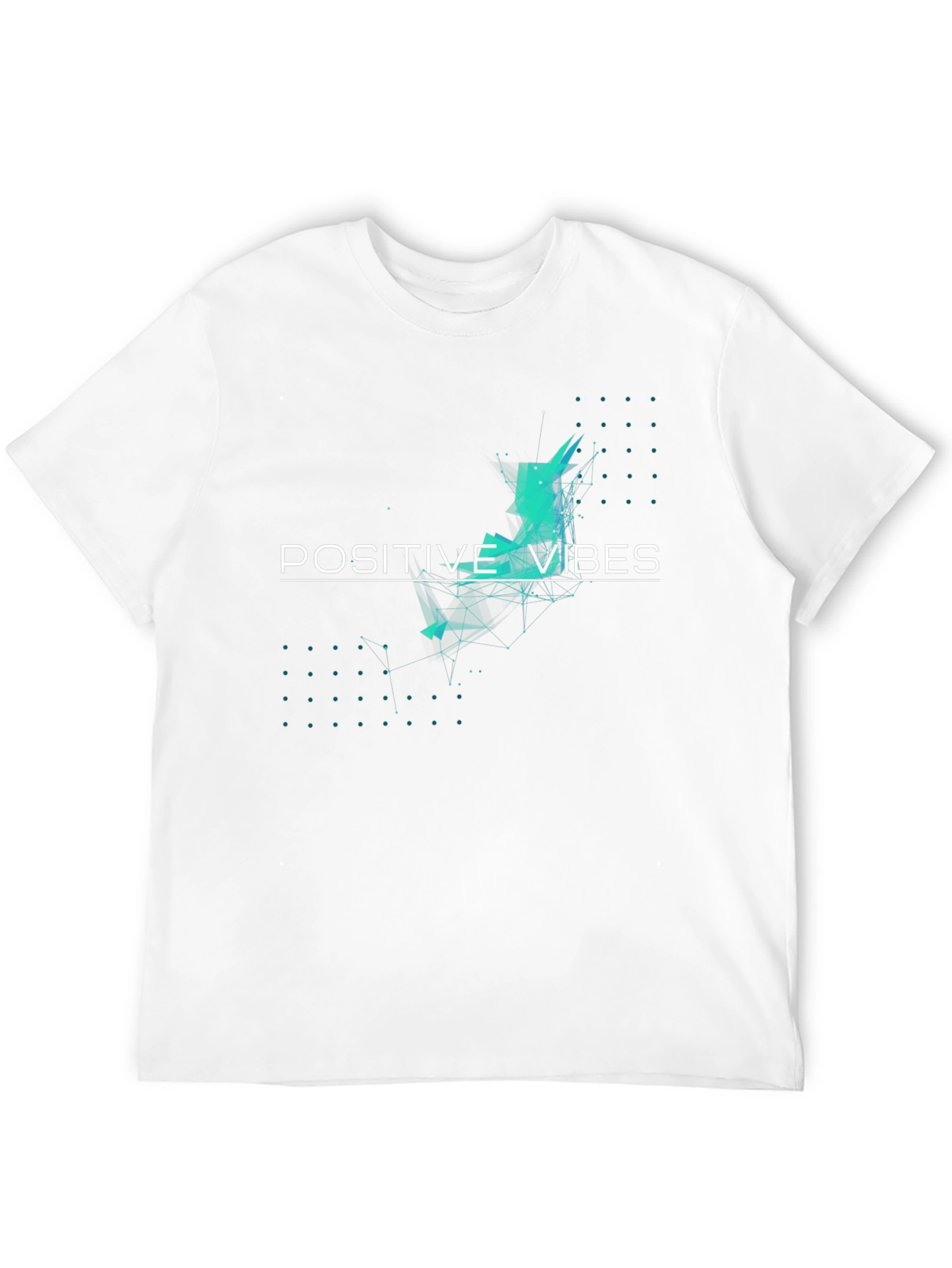 Positive Vibes Graphic Tee - Black Cotton Comfort