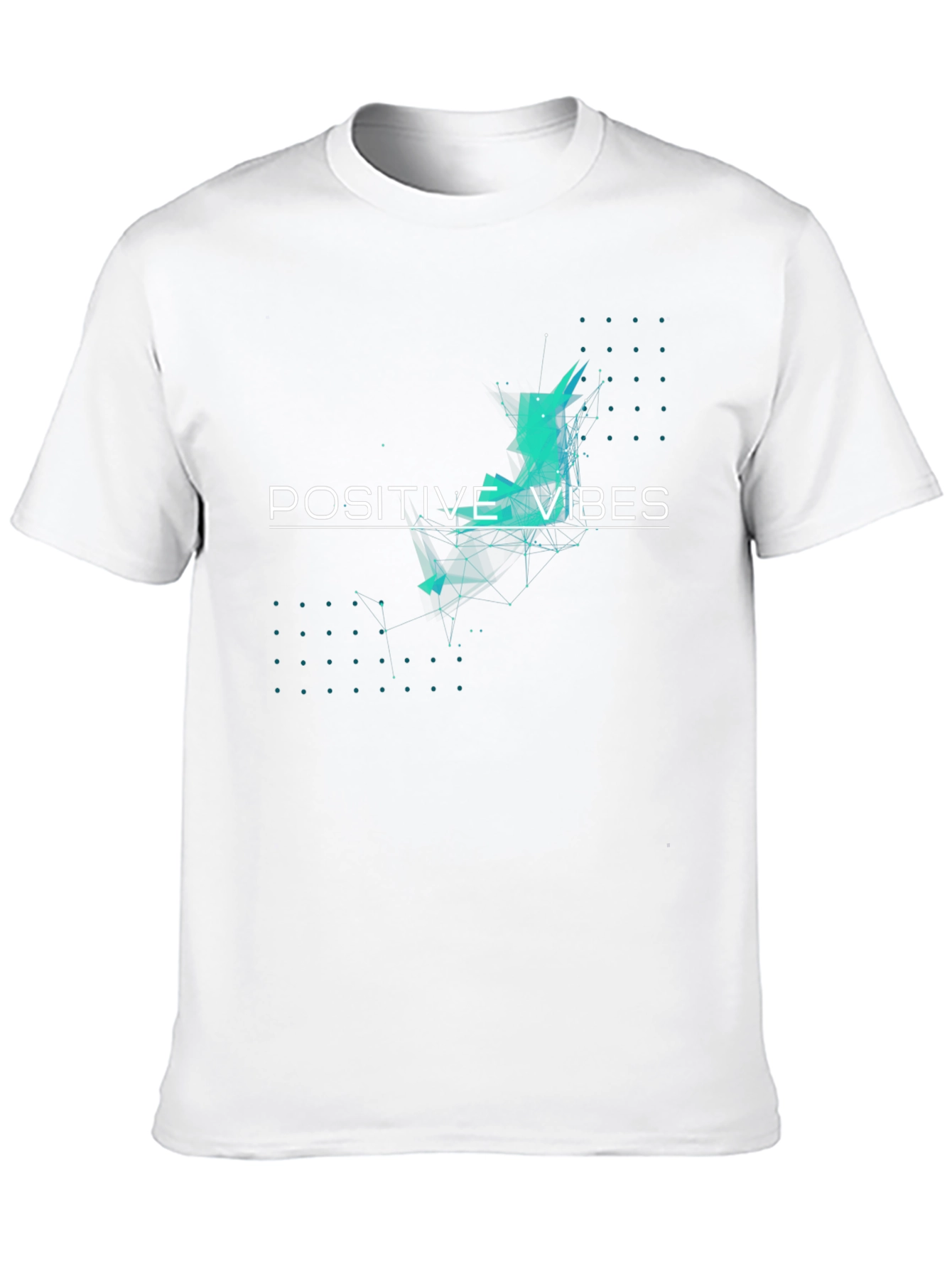 Positive Vibes Graphic Tee - Black Cotton Comfort