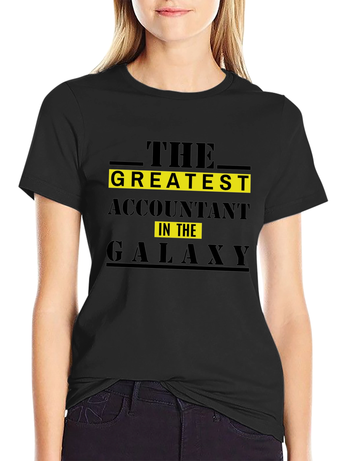 Greatest Accountant in the Galaxy Black T-Shirt