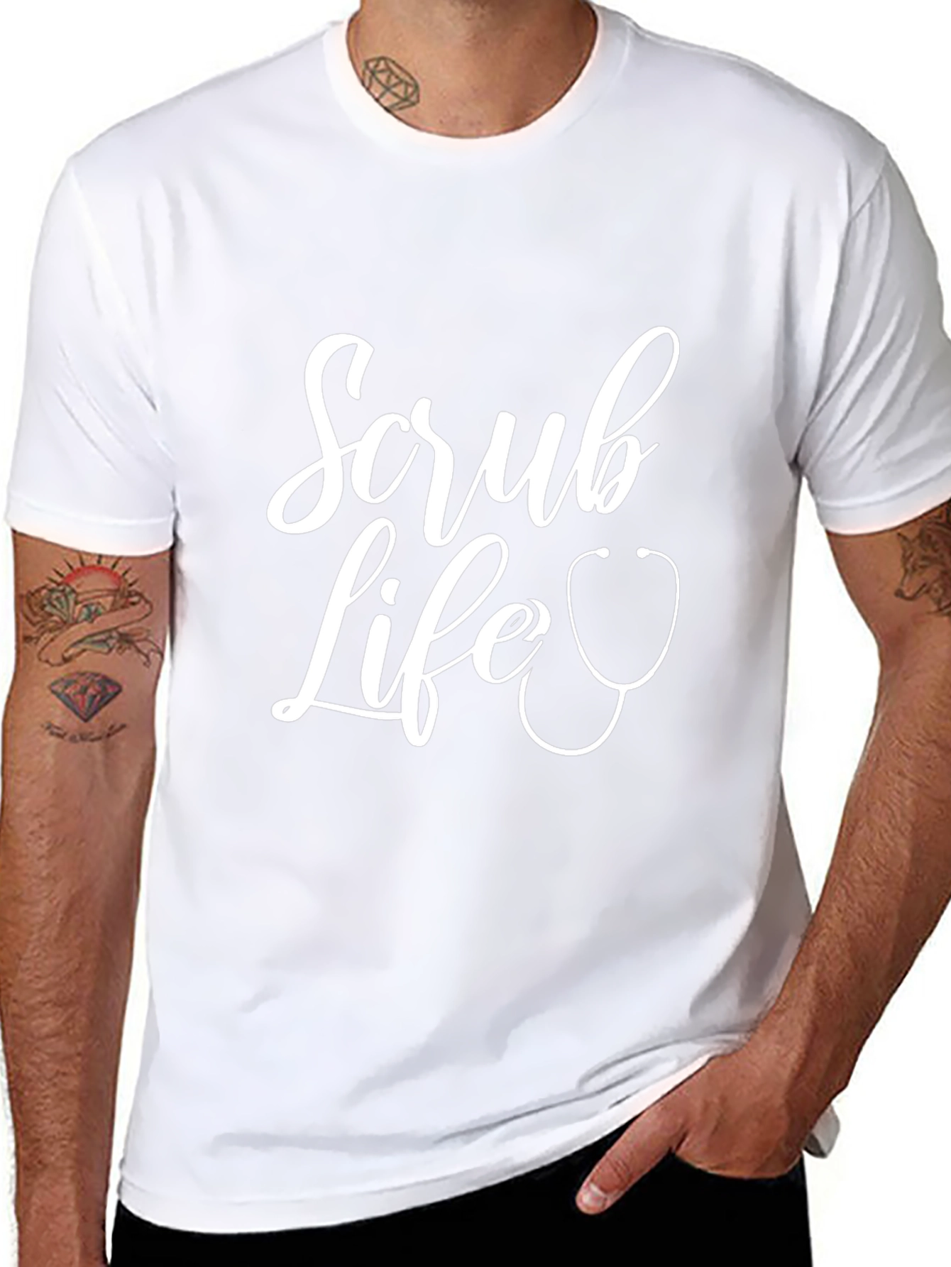 Scrub Life Black T-Shirt - Medical Apparel