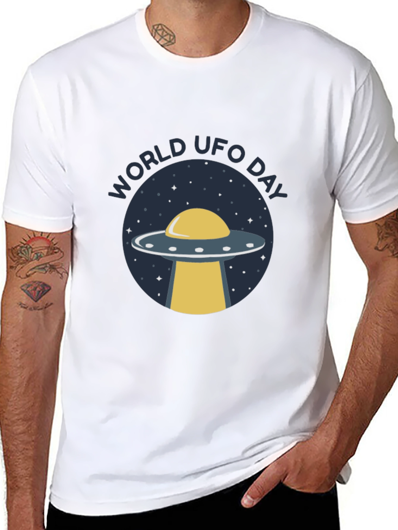World UFO Day Graphic T-Shirt