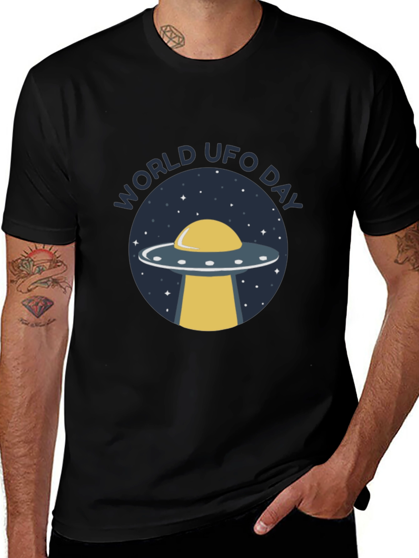 World UFO Day Graphic T-Shirt