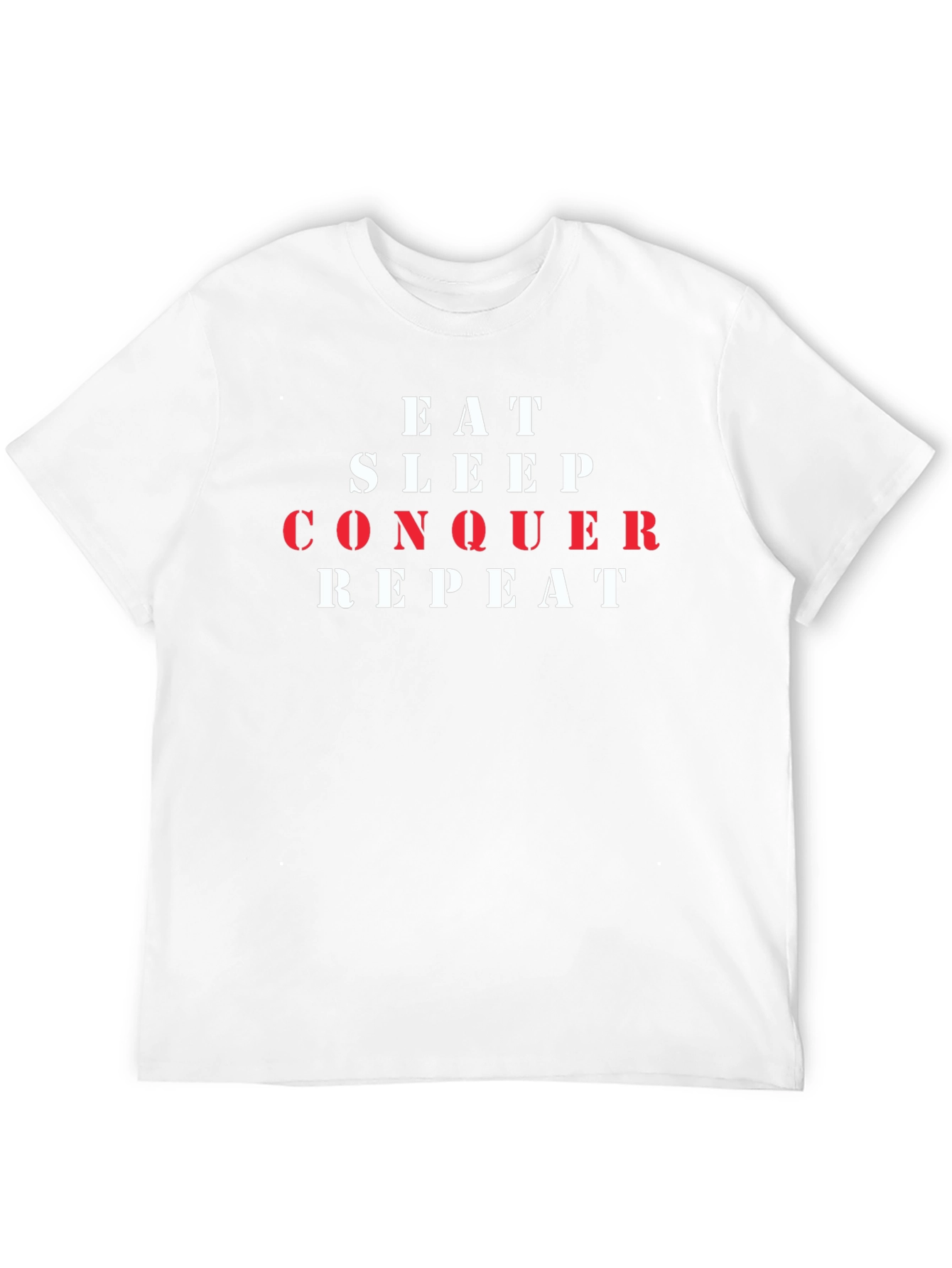Eat Sleep Conquer Repeat Graphic Tee