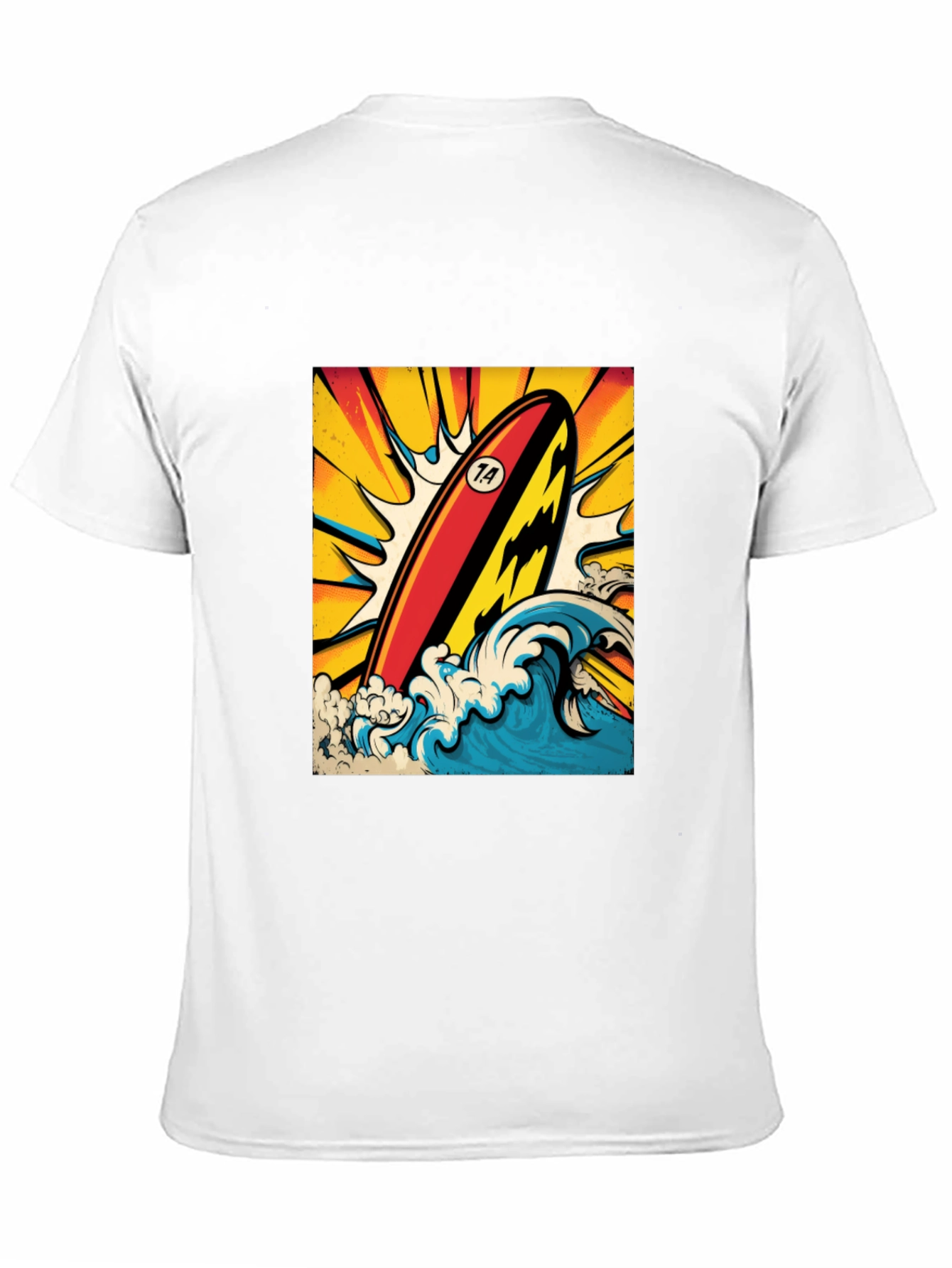Surfboard Graphic Tee - Ride the Wave in Style!