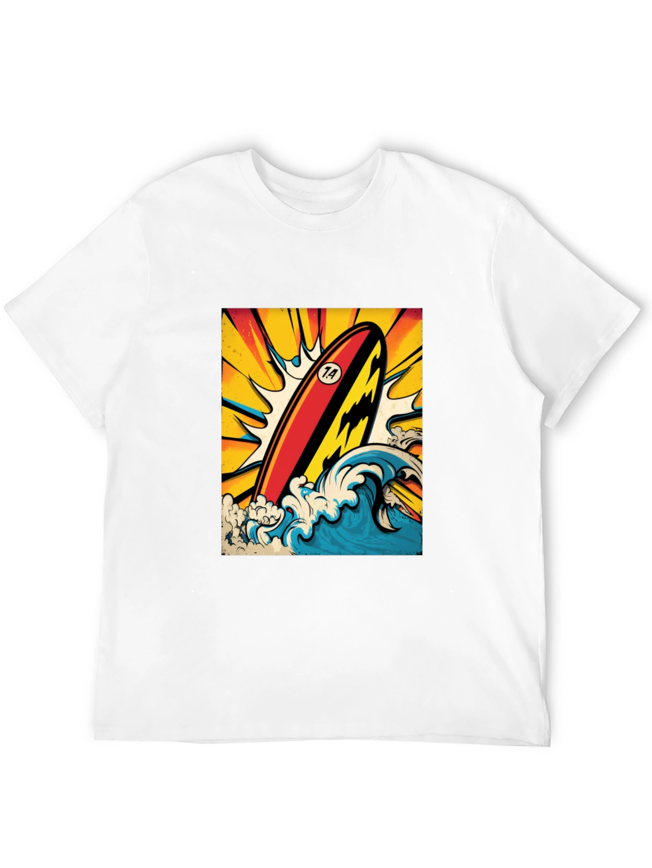 Surfboard Graphic Tee - Ride the Wave in Style!