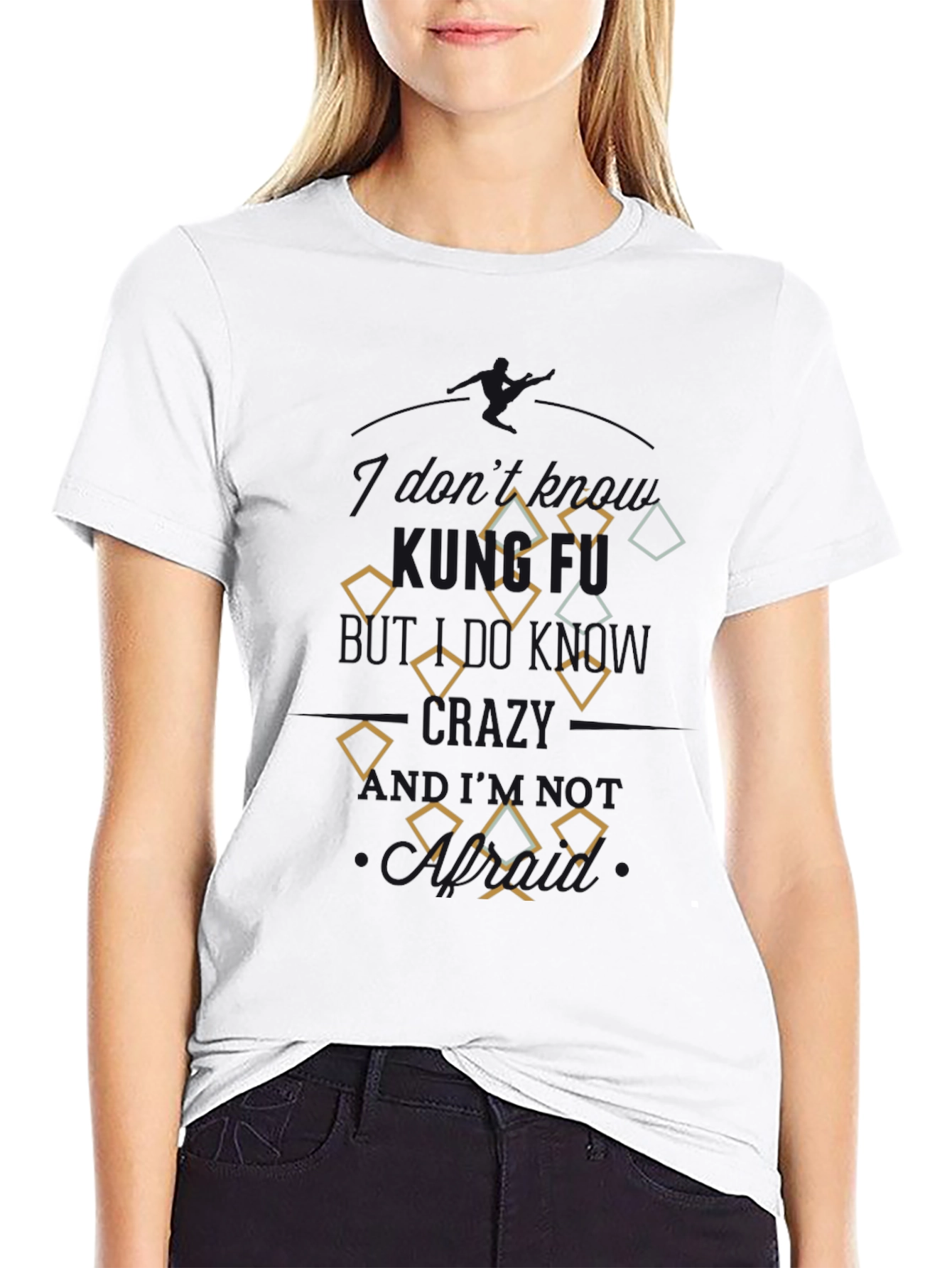 Diamond Patterned Mens T-Shirt - Casual Style