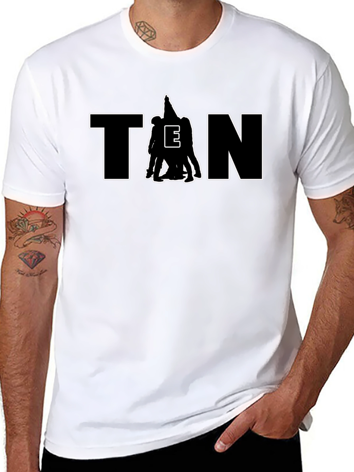 TEN Silhouette Black Graphic T-Shirt