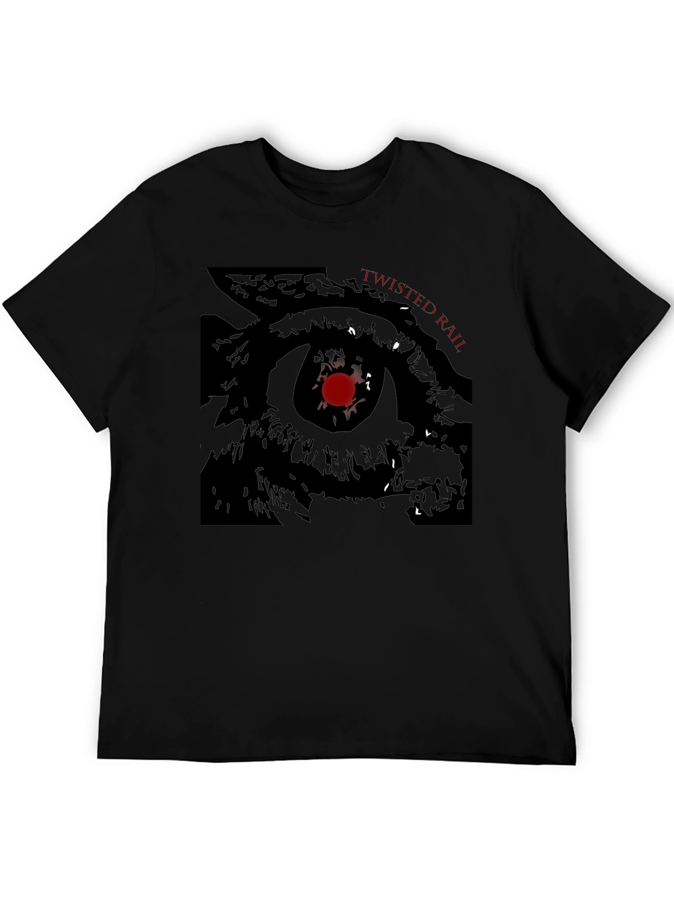 Twisted Rail Eye Graphic Black T-Shirt