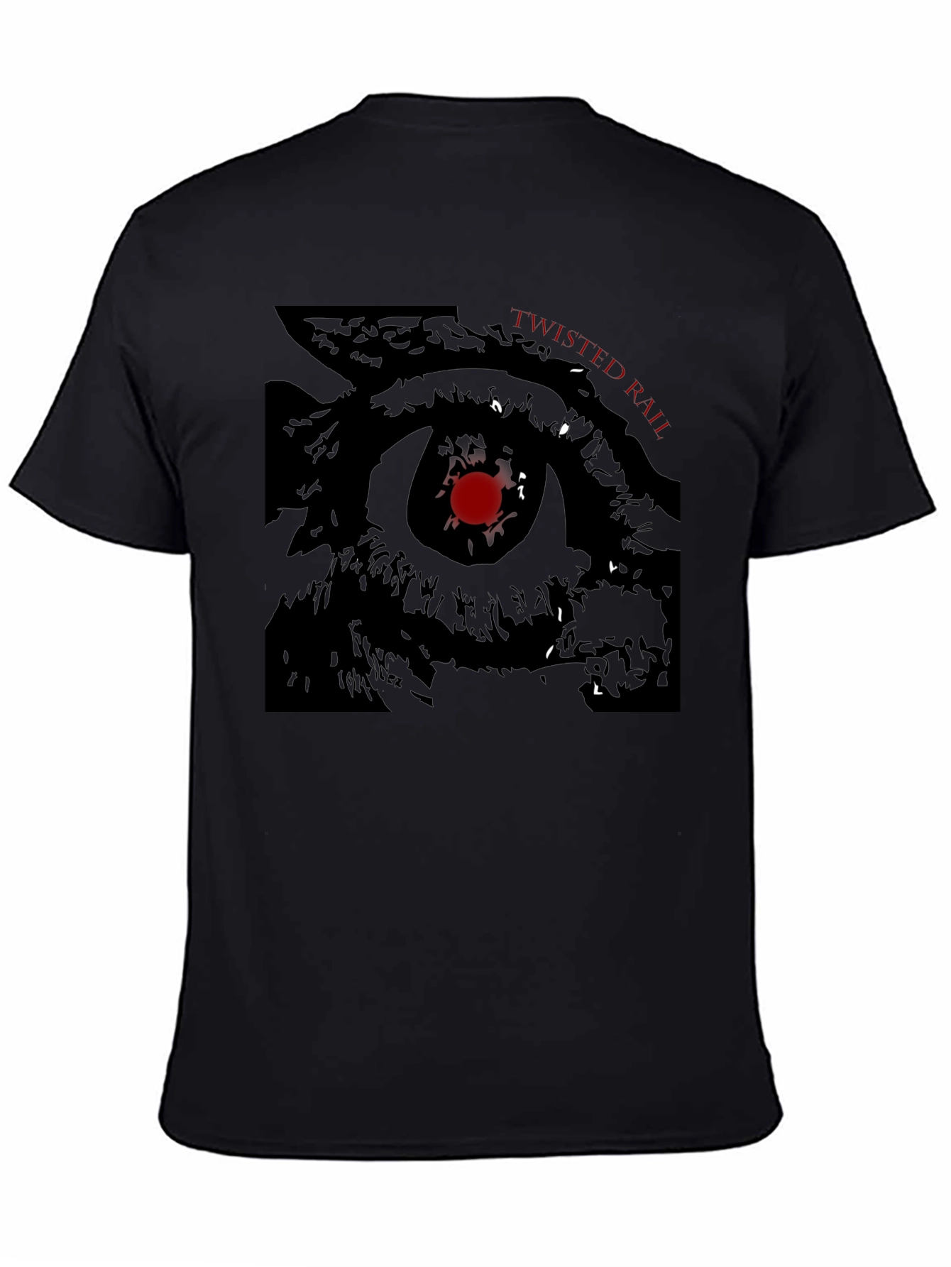 Twisted Rail Eye Graphic Black T-Shirt