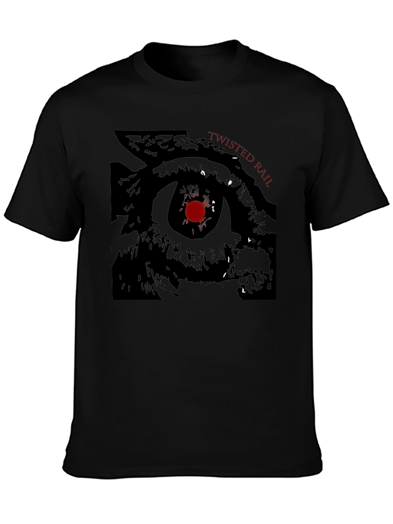Twisted Rail Eye Graphic Black T-Shirt