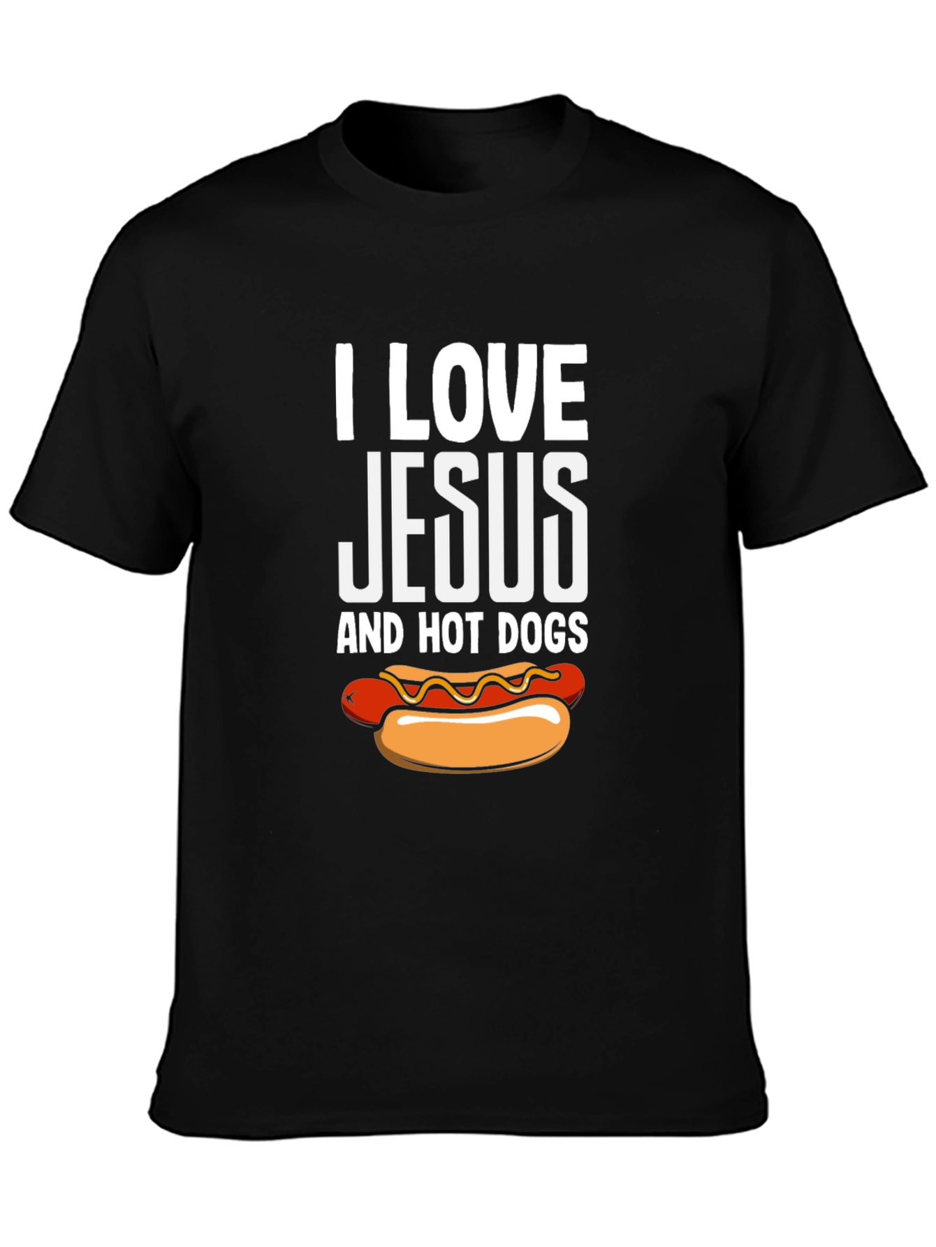I Love Jesus and Hot Dogs T-Shirt