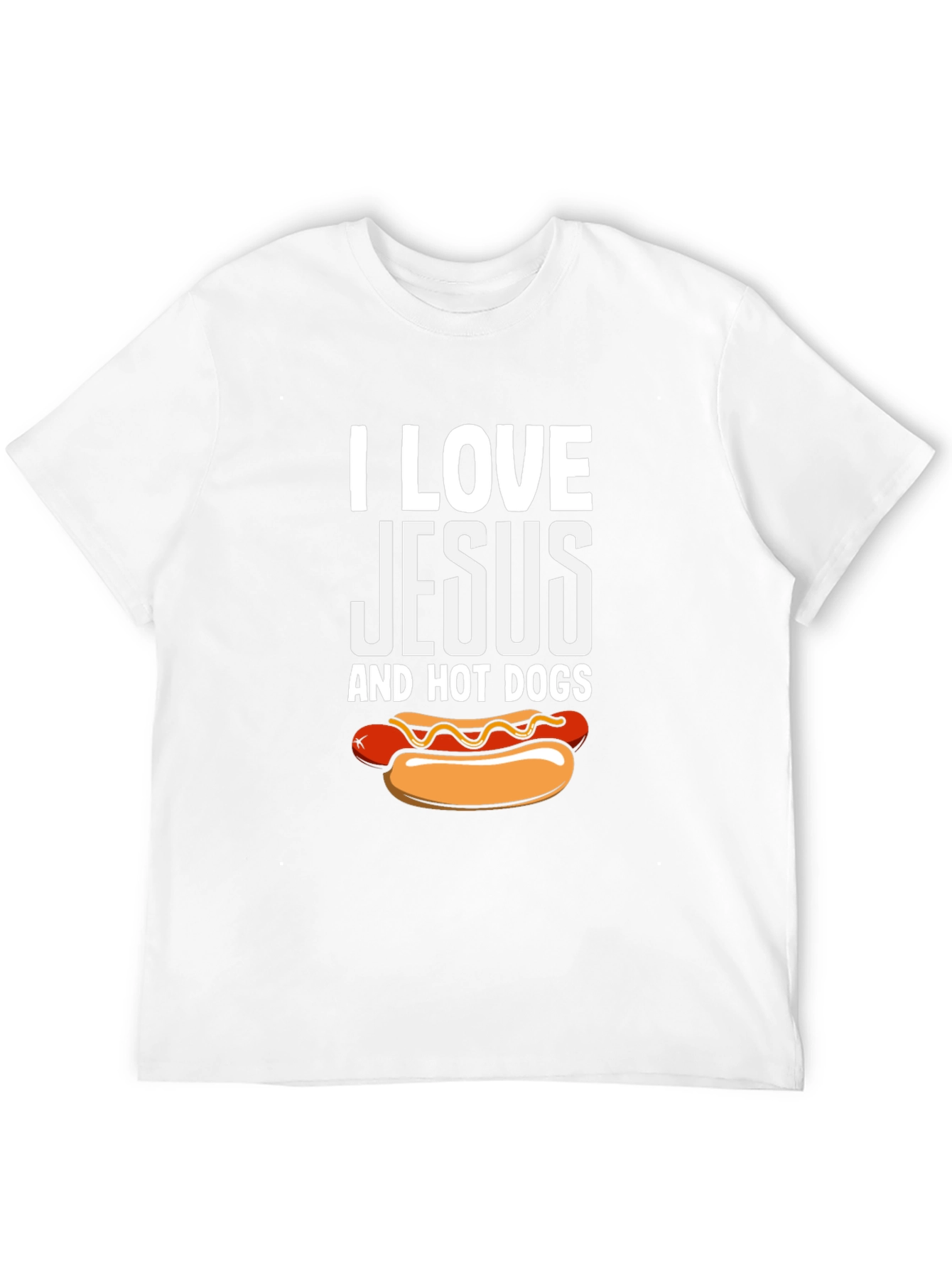I Love Jesus and Hot Dogs T-Shirt